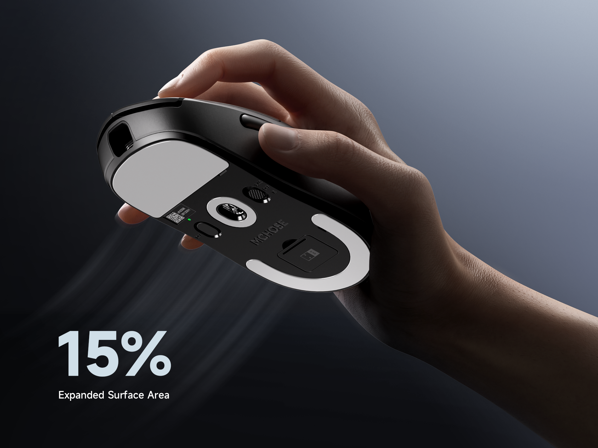 MCHOSE A5 V3 Ultralight 8K Wireless Ergonomic Gaming Mouse