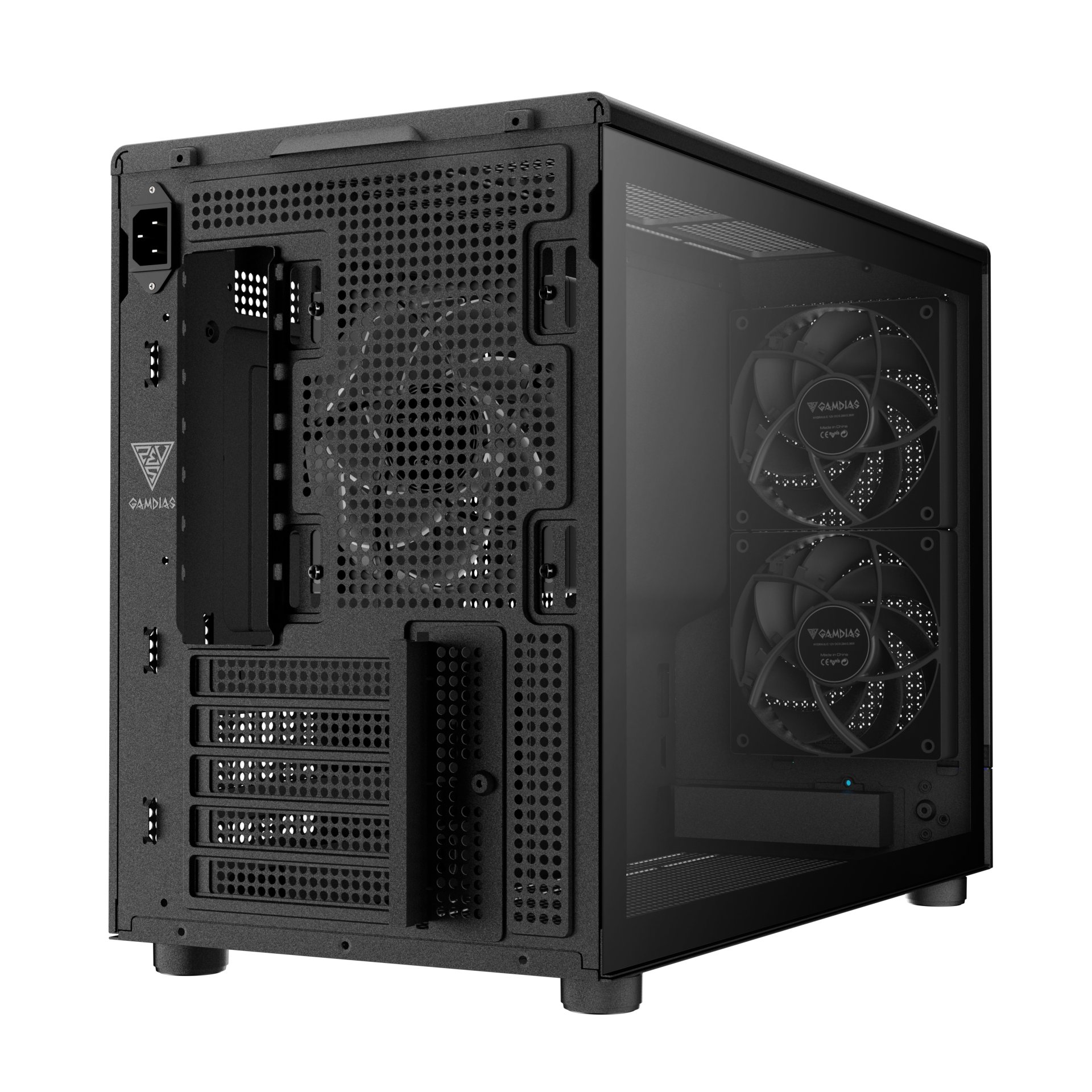 Gamdias ATHENA M4M M-ATX PC CASE Tempered Glass with 3 Built in PWM Fans