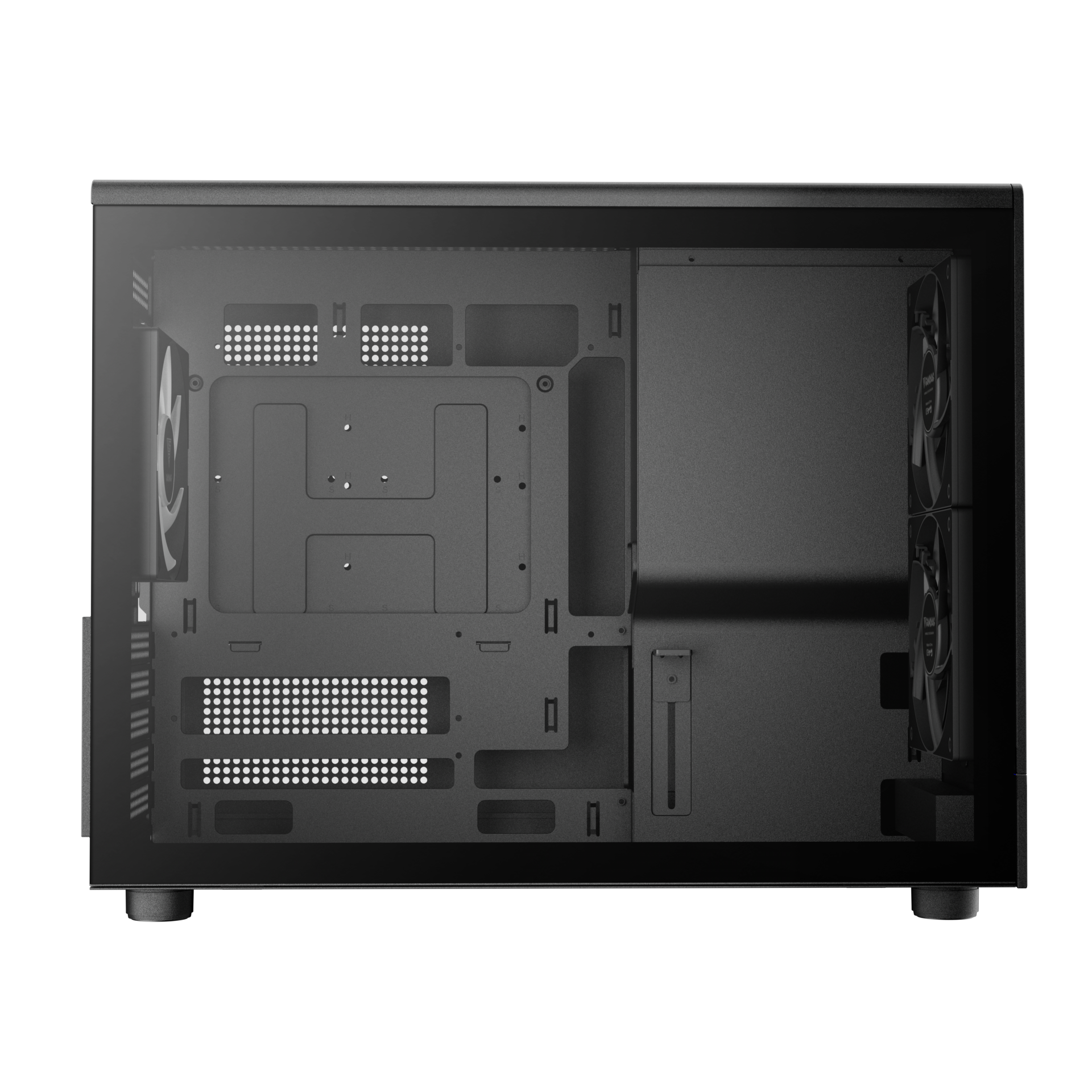 Gamdias ATHENA M4M M-ATX PC CASE Tempered Glass with 3 Built in PWM Fans