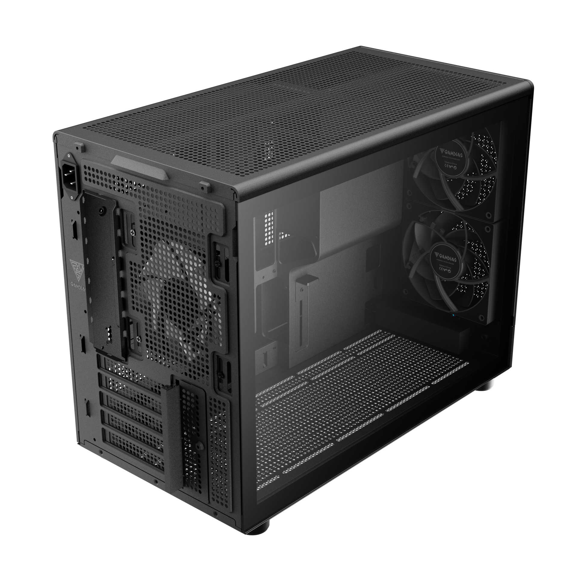Gamdias ATHENA M4M M-ATX PC CASE Tempered Glass with 3 Built in PWM Fans