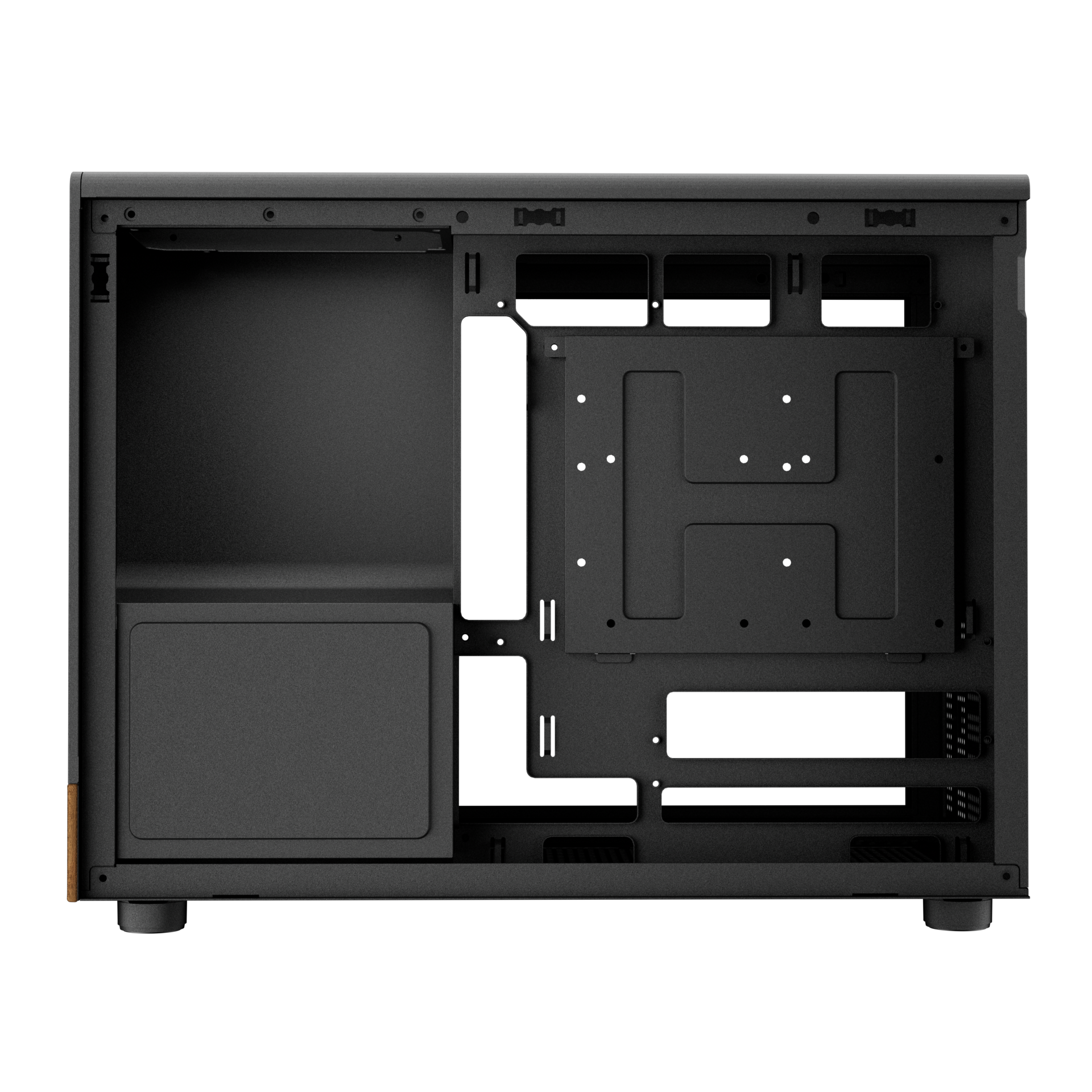 Gamdias ATHENA M4M M-ATX PC CASE Tempered Glass Wood Design with 3 Built in PWM Fans