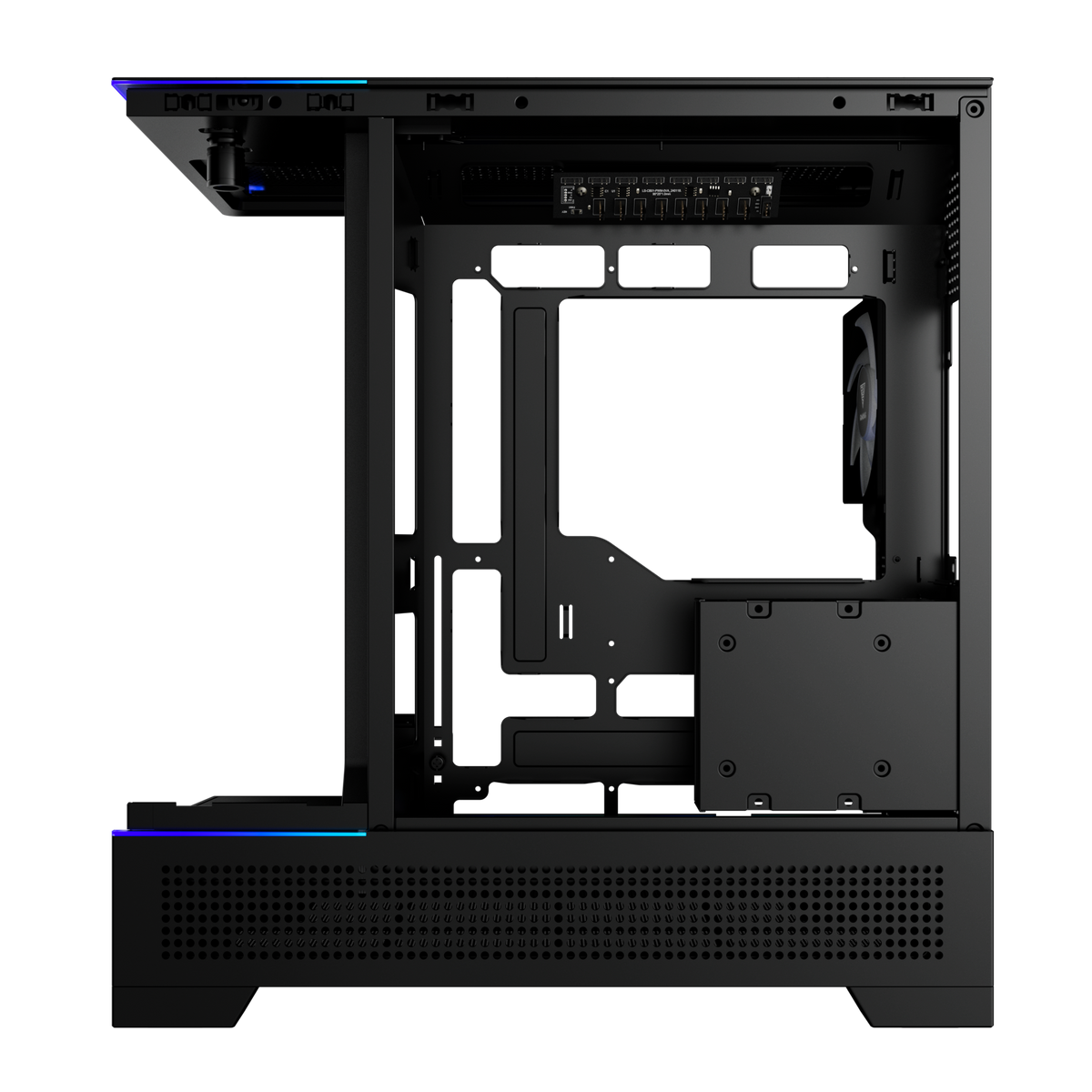 GAMDIAS ATLAS P6 CG ATX Mid-Tower PC CASE Curved Tempered Glass with 4 ARGB Fans