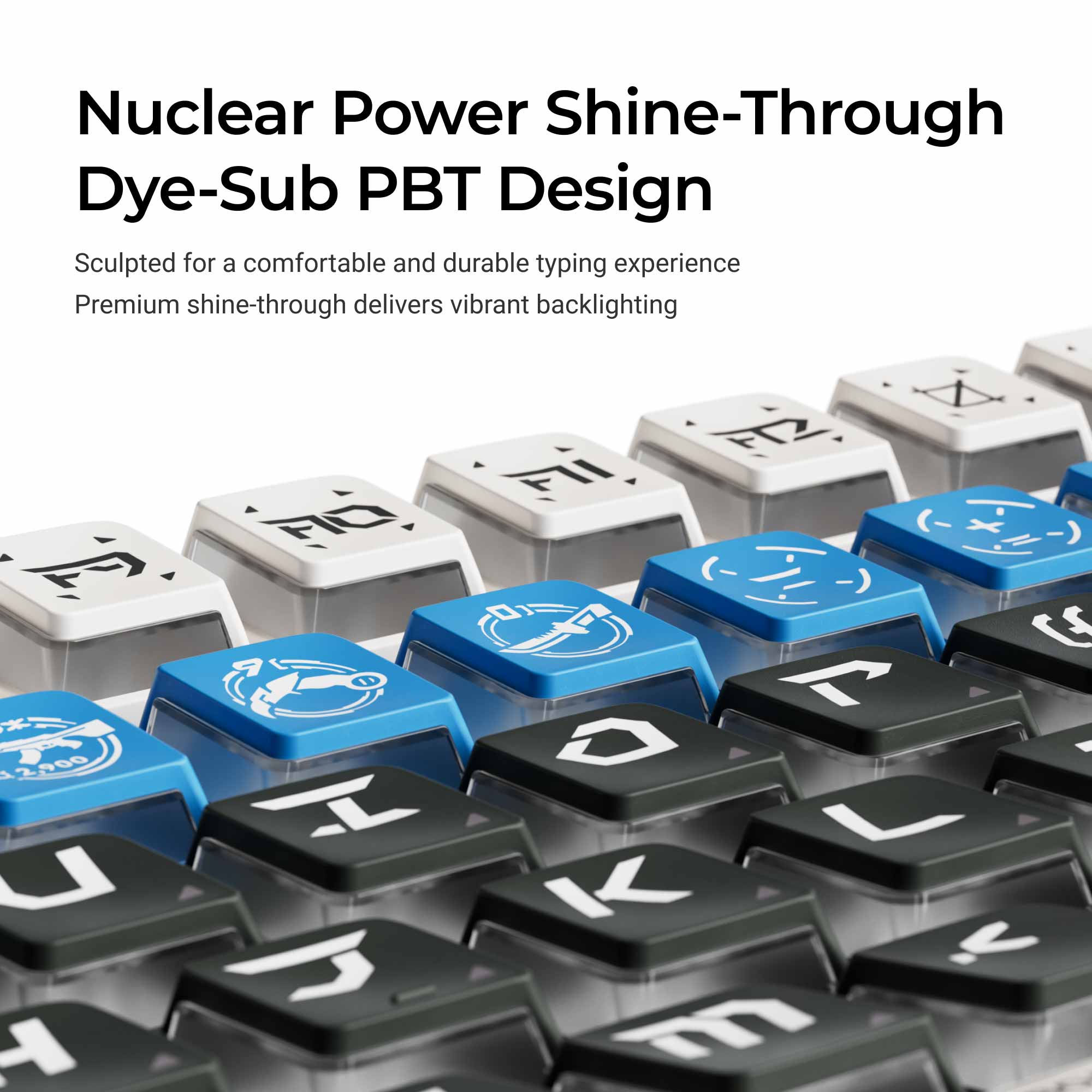 Arsenal Keycap Set Shine-through Design