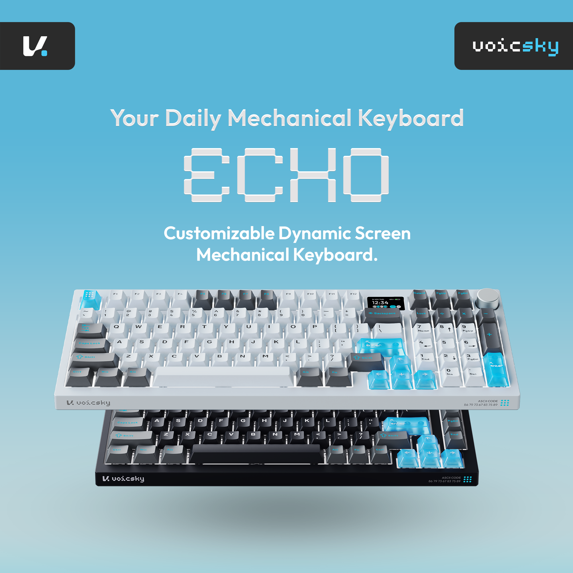 VOICSKY ECHO 96 Wireless Mechanical Keyboard With Dynamic Screen