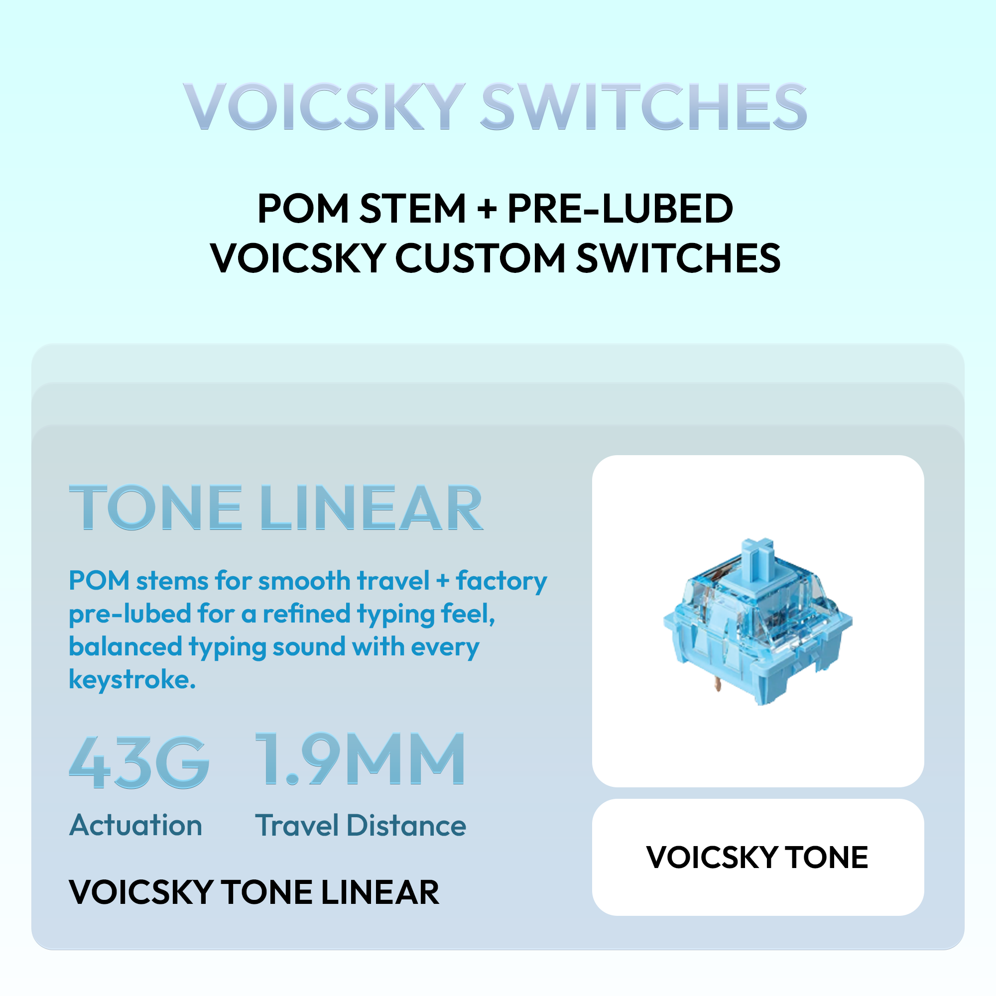 VOICSKY APEX 75 Wireless Anodized Aluminium Chassis Mechanical Keyboard