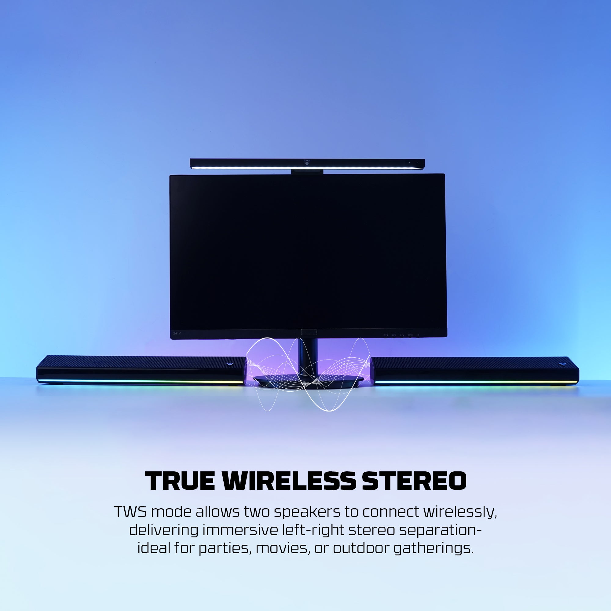 Fantech GROOVE BAR PRO Built in Microphone Portable RGB Wireless Gaming Speaker