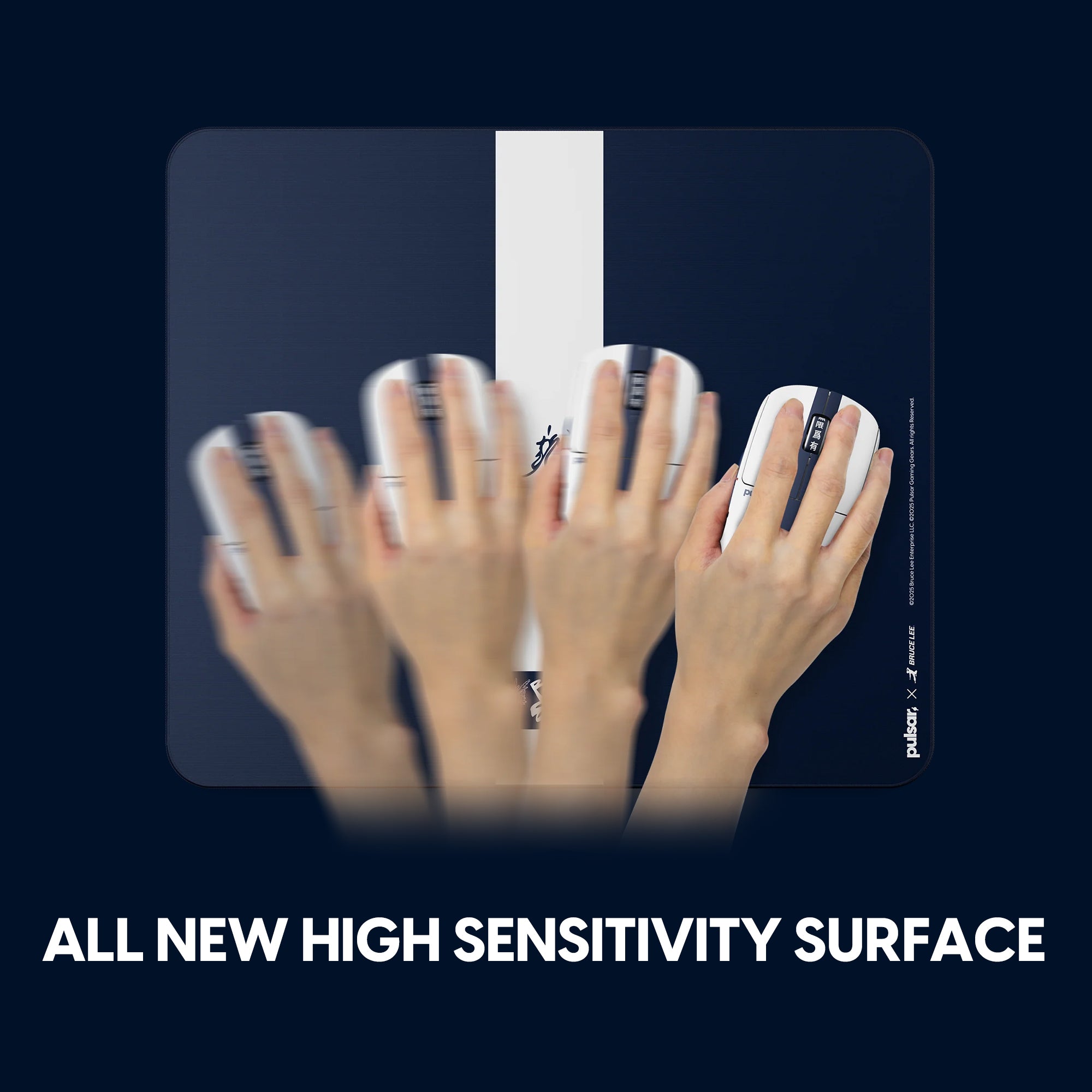 Pulsar 490x420x4mm XL Gaming Mousepad - Bruce Lee 85th Edition