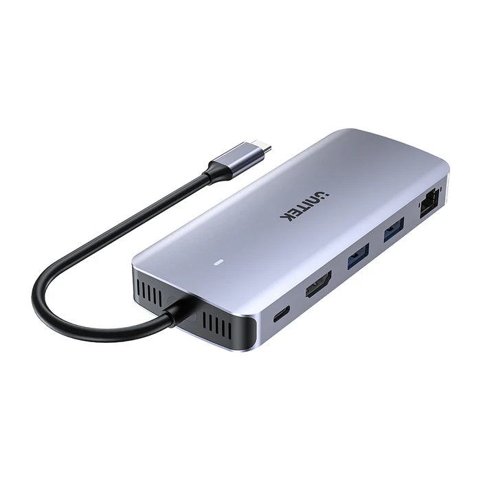 Unitek 6-in-1 USB-C Hub Laptop Docking Statioin with M.2 SSD Enclosure PD 100W