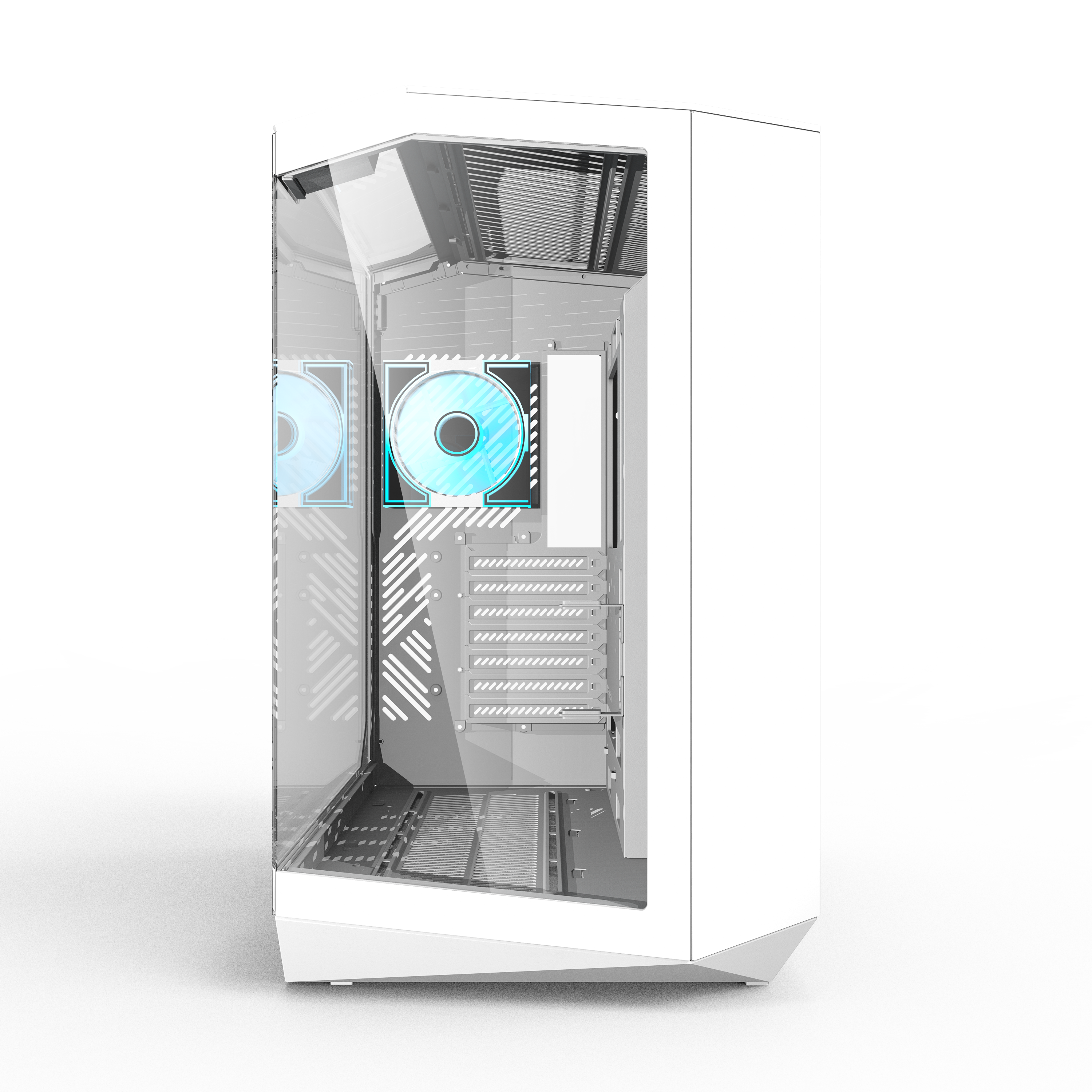 DarkFlash DY470-HQ3 ATX Gaming PC Case with 4x ARGB Fans