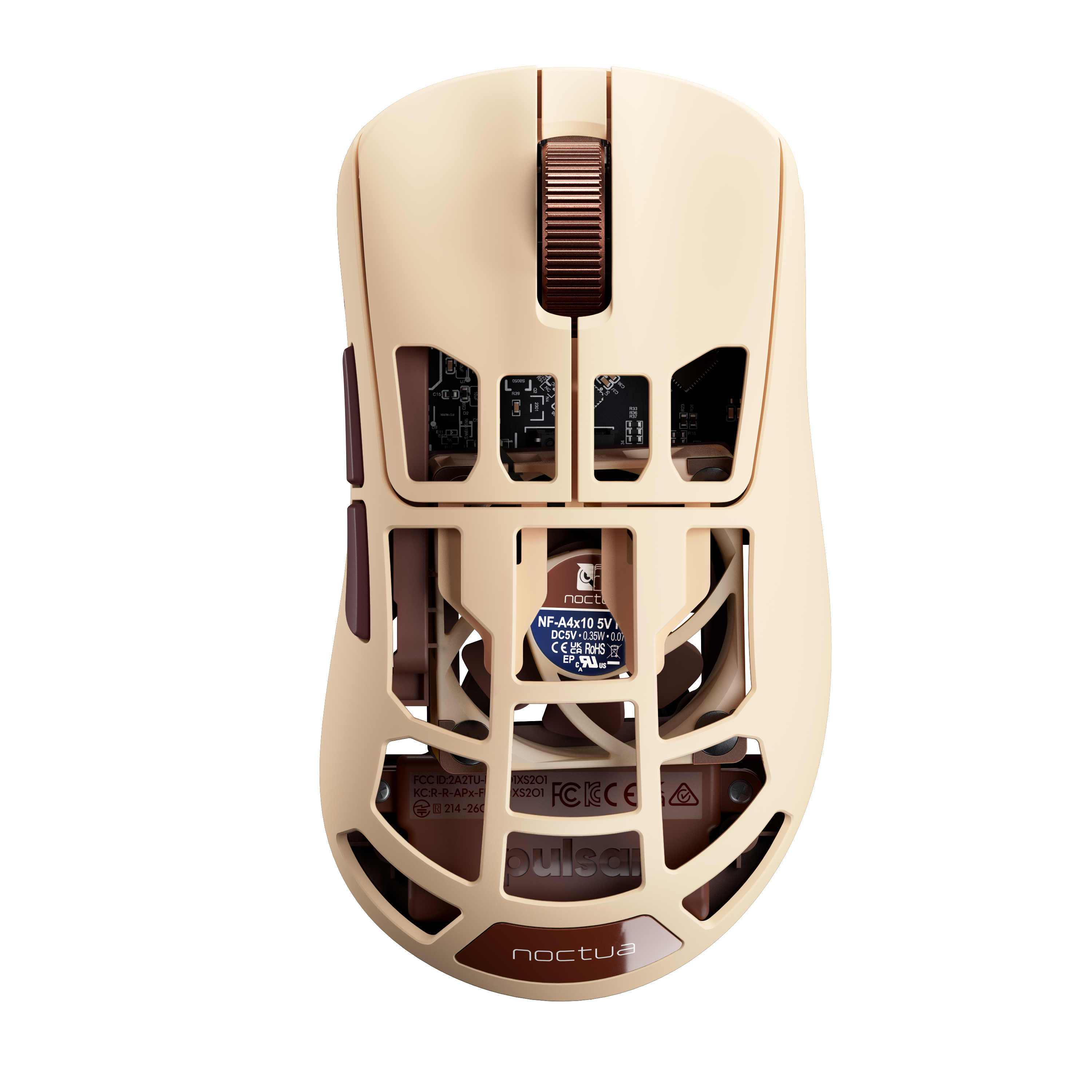 (Pre-Order) Pulsar x Noctua Feinmann F01 8K Wireless Fan-Cooled Gaming Mouse