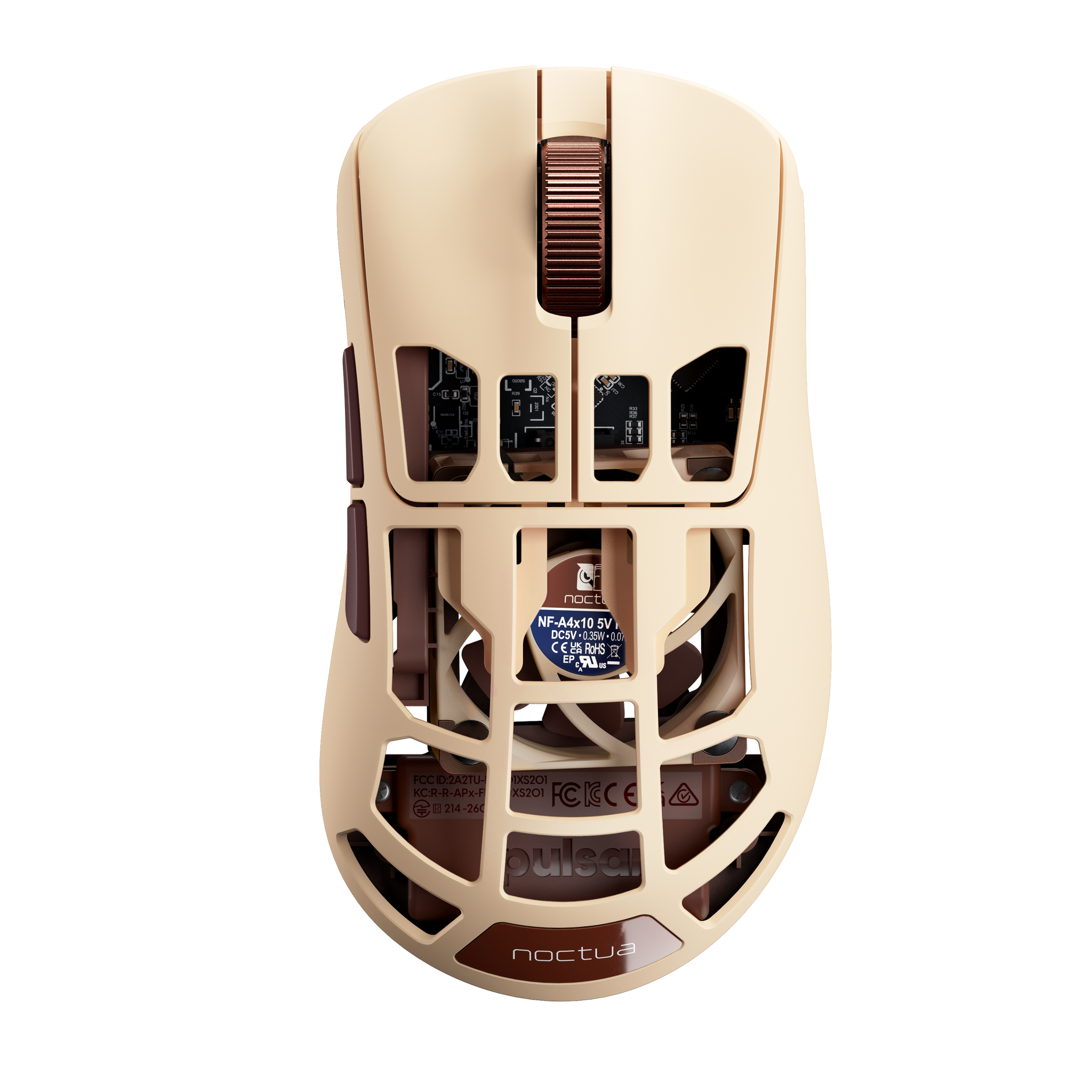 (Pre-Order) Pulsar x Noctua Feinmann F01 8K Wireless Fan-Cooled Gaming Mouse