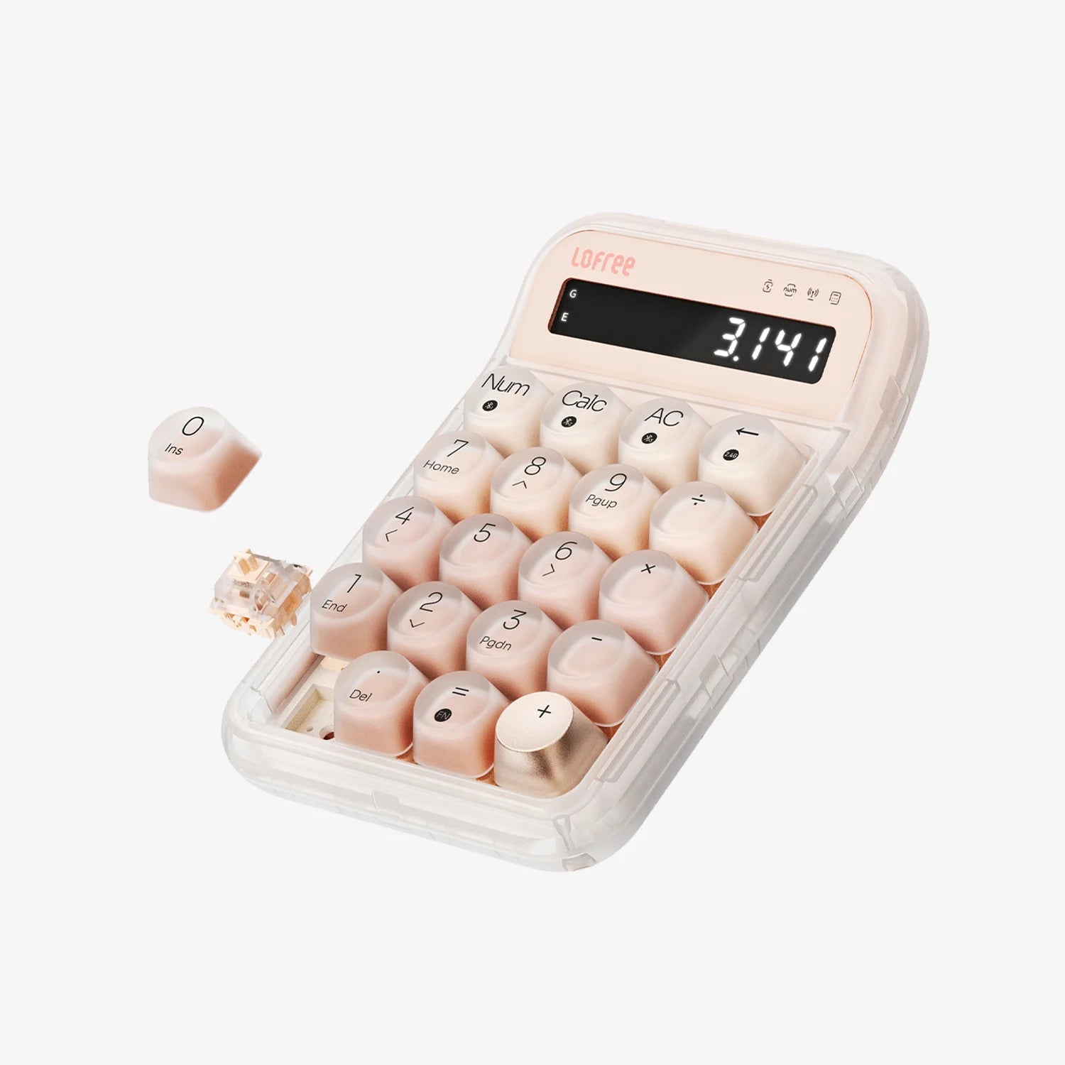 Lofree Bluetooth Tri-Mode Number Pad & Calculator (Foundation Switch) - Foundation