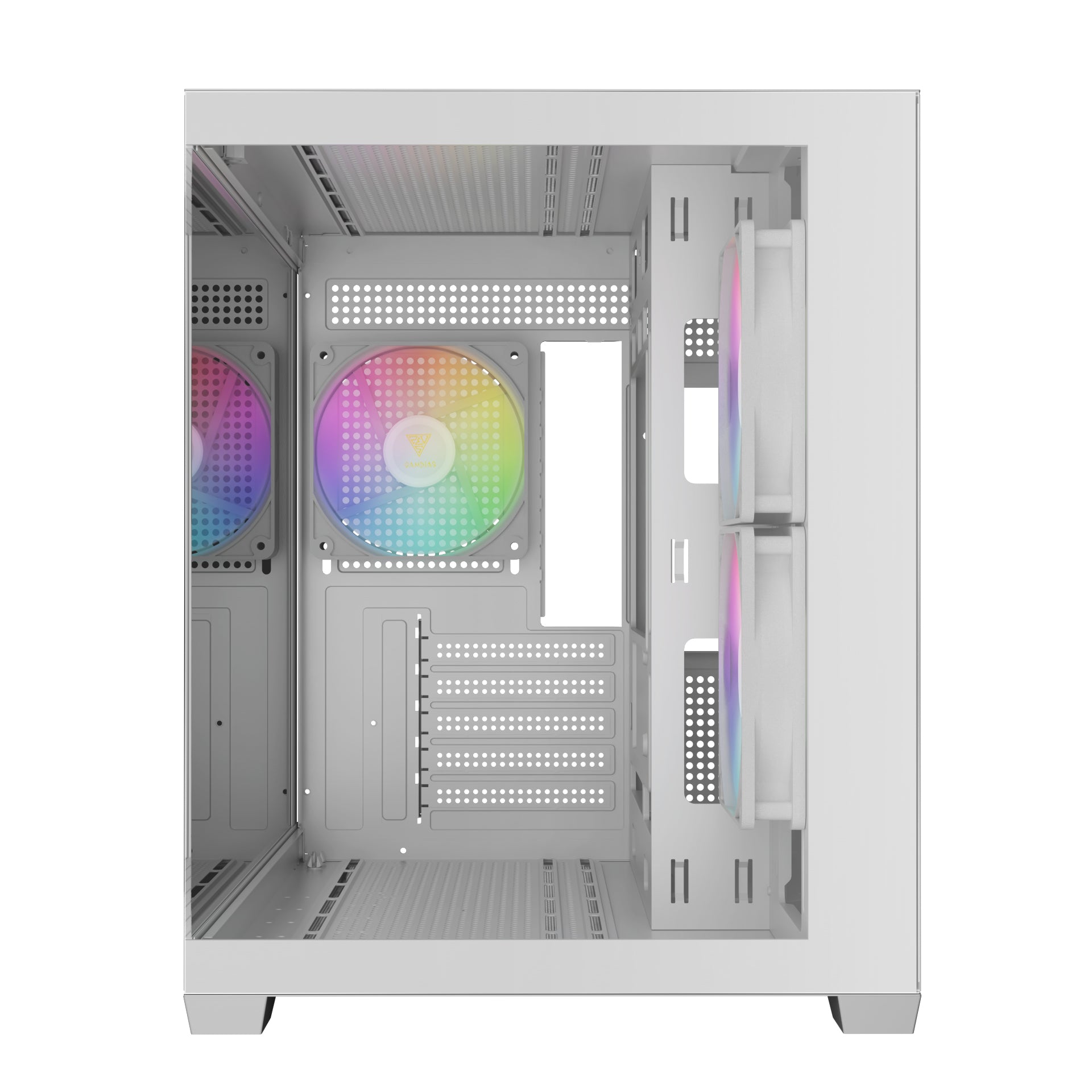 Gamdias AURA GC10M V2 M-ATX PC CASE Tempered Glass Side Panel with 3 ARGB Fans