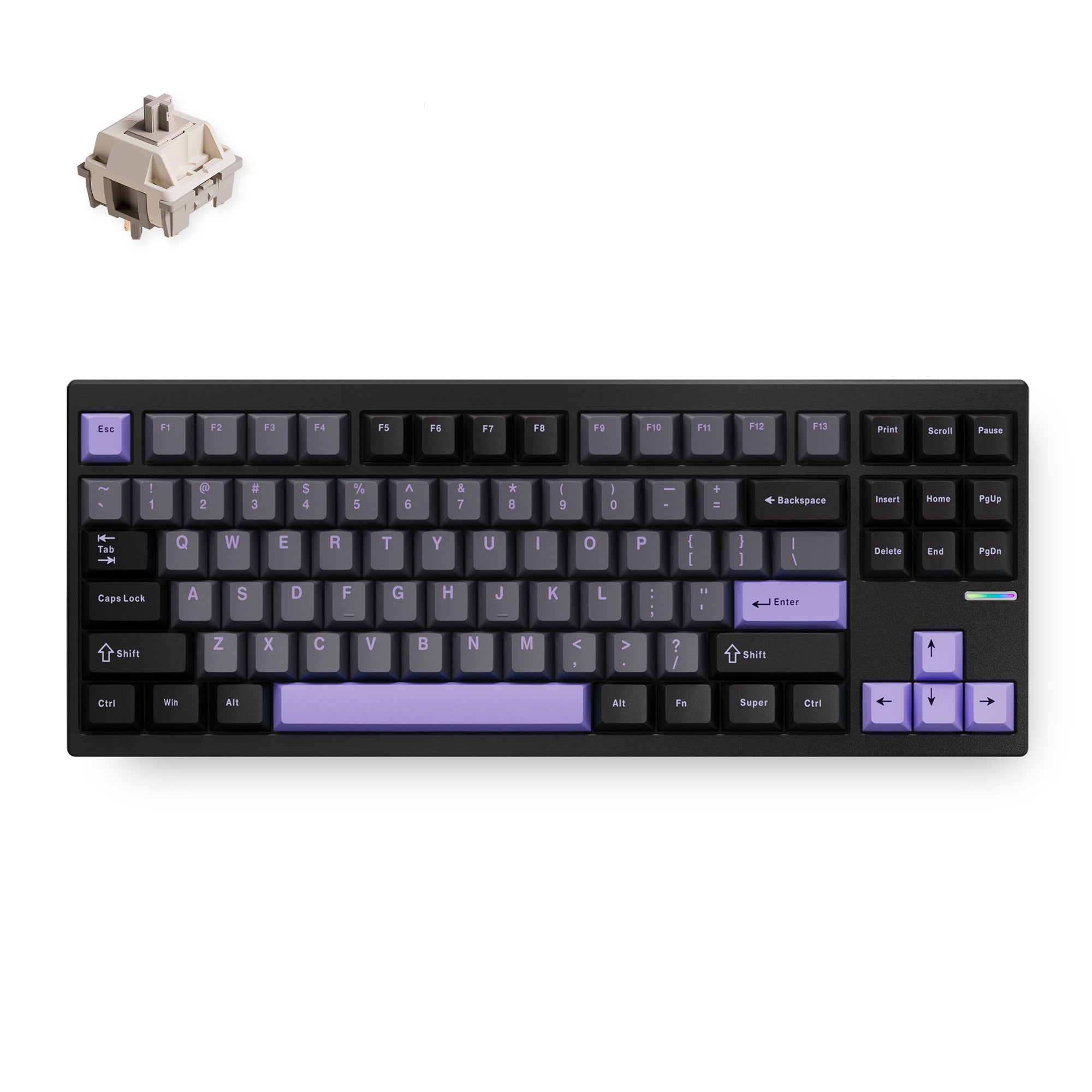 MCHOSE GX87 Ultra Gasket Mount 80% Layout Hot-Swap Wireless Aluminum Mechanical Keyboard