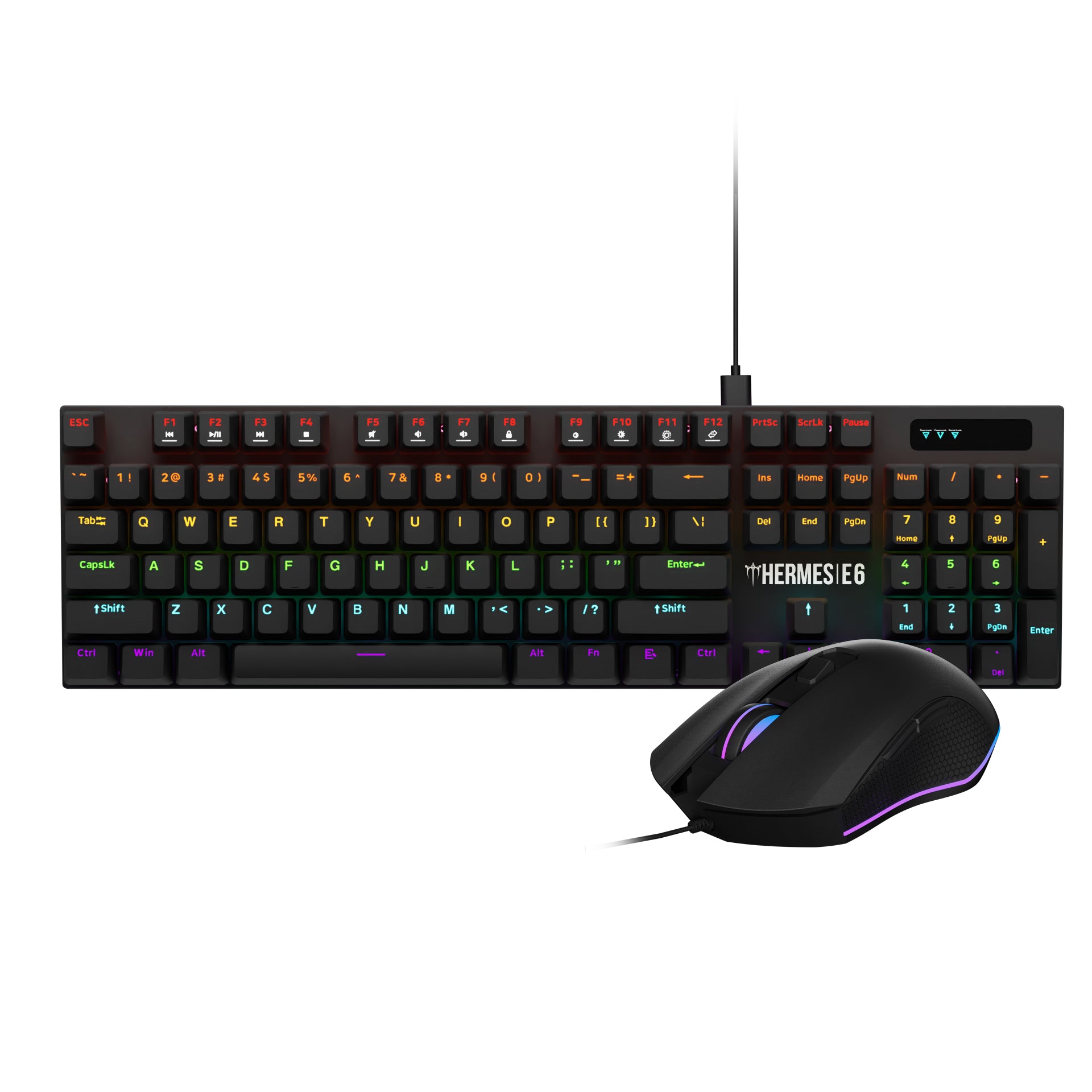 GAMDIAS HERMES E6 2-in-1 Full size Keyboard / Mouse Mechanical Keyboard Combo