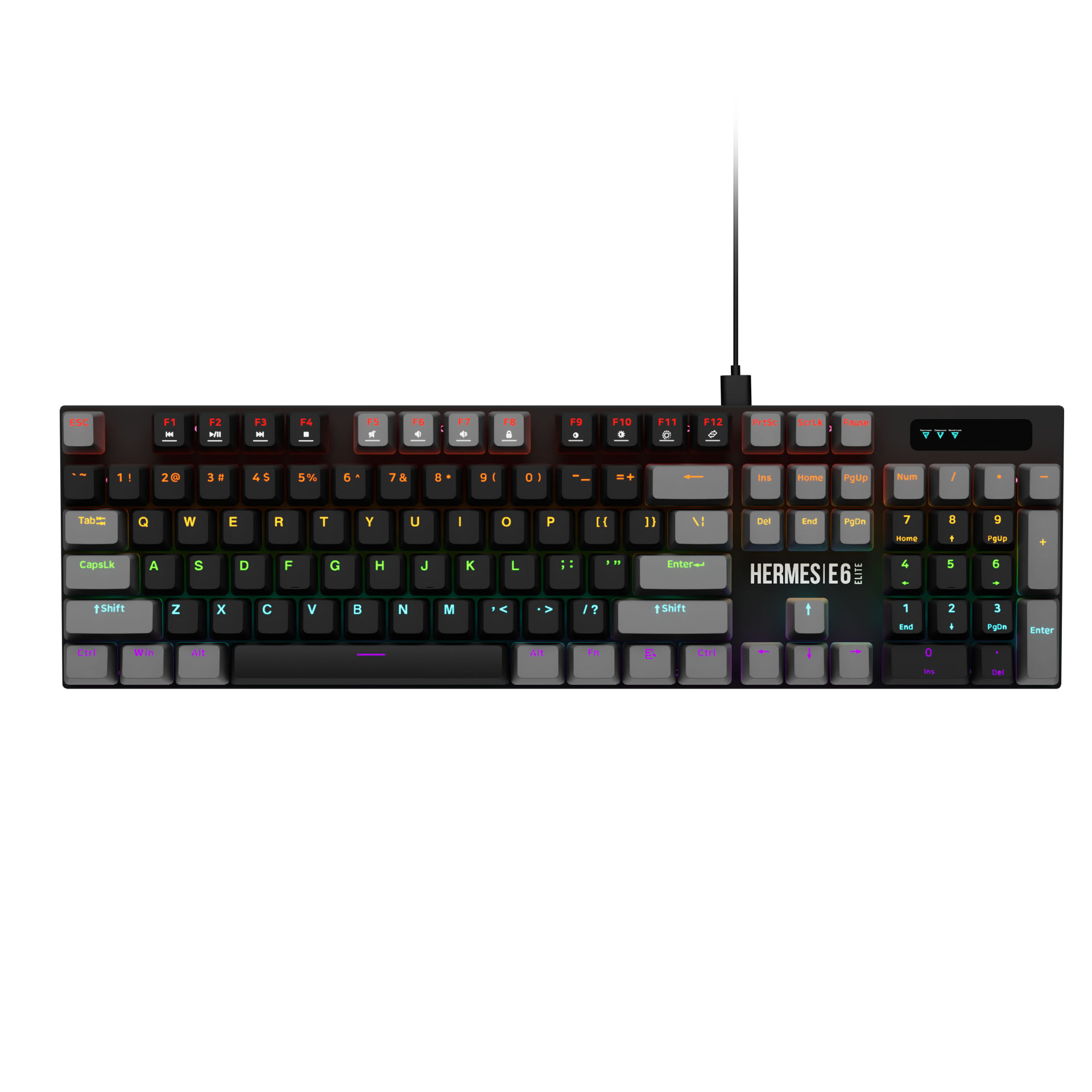 GAMDIAS HERMES E6 Elite 2-in-1 Full size Hot-Swap Mechanical Keyboard and Mouse Combo