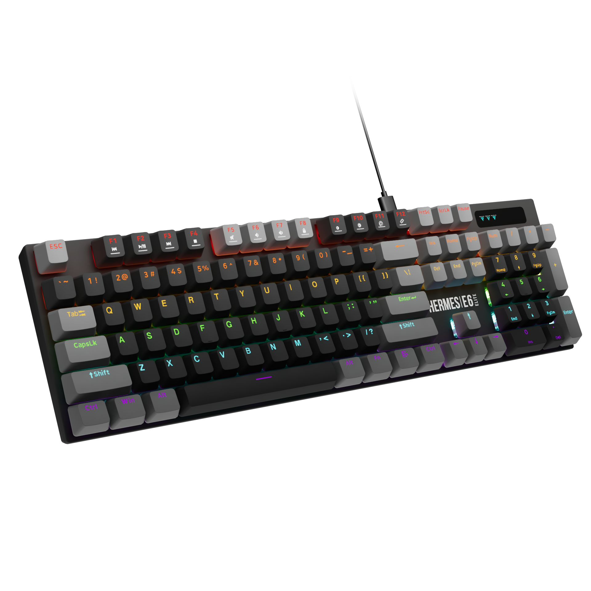 GAMDIAS HERMES E6 Elite 2-in-1 Full size Hot-Swap Mechanical Keyboard and Mouse Combo
