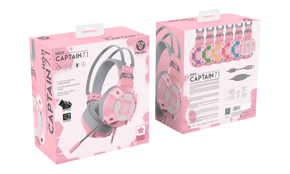 Fantech CAPTAIN HG11 Gaming Headset Virtual 7.1 Surround Headphone