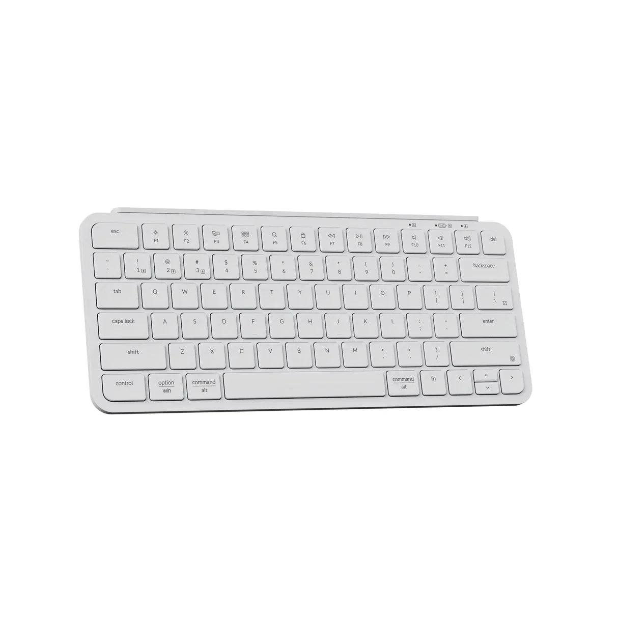 Keychron B1 Pro Ultra Slim Wireless Keyboard 75 Percent Layout for Mac Windows and Android Ivory White