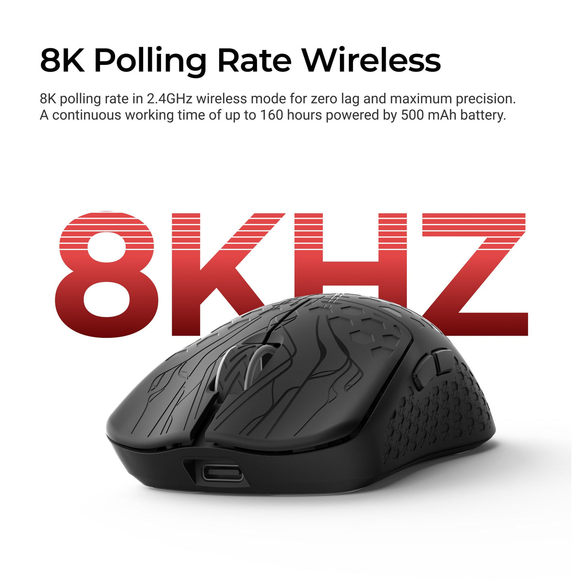 Keychron G5 HE 8K PixArt 3955 Wireless Mouse