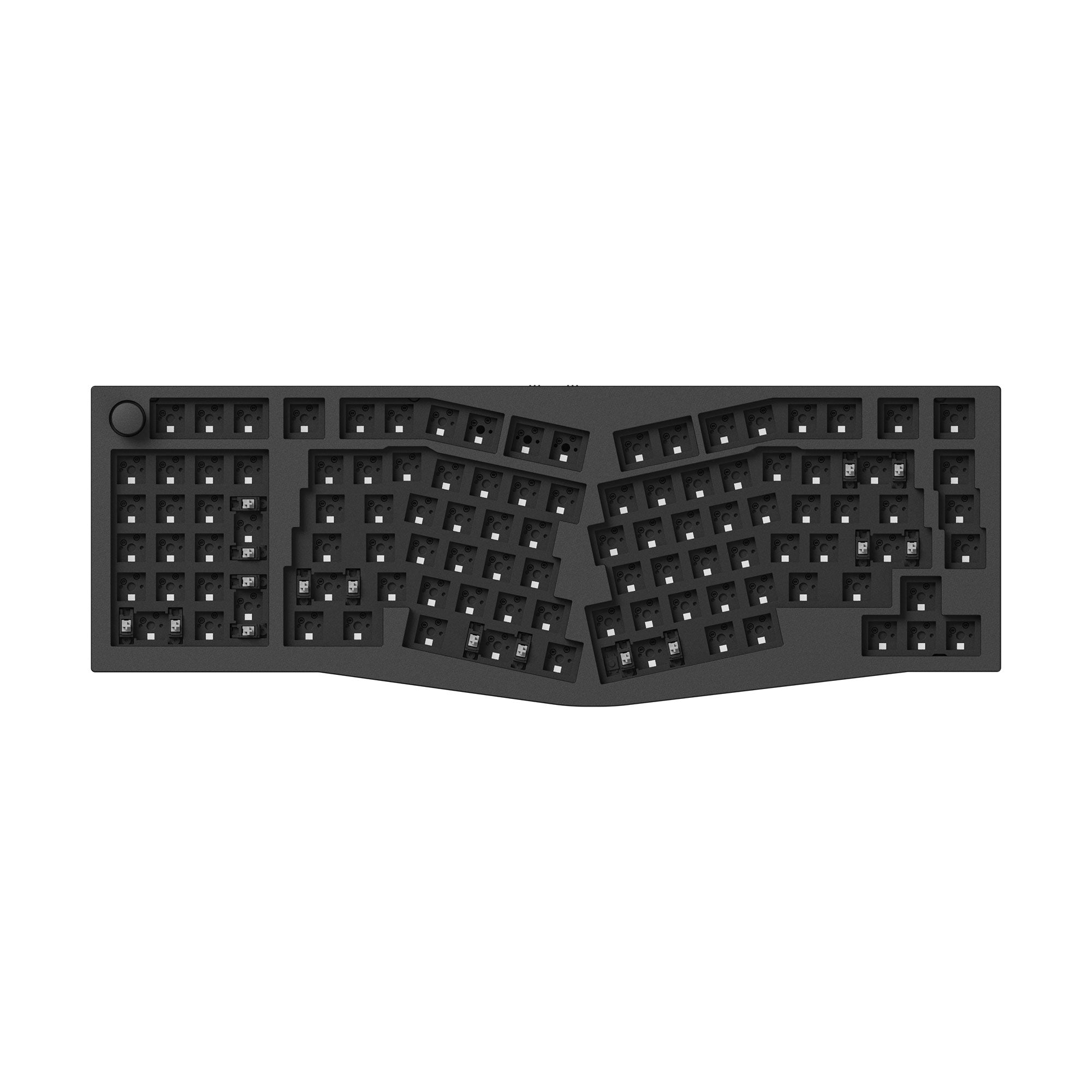 Keychron Q14 Max QMK Wireless Custom Mechanical Keyboard 96 Percent Alice Layout Aluminum Black Fully Assembled Knob for Mac Windows Linux Barebone