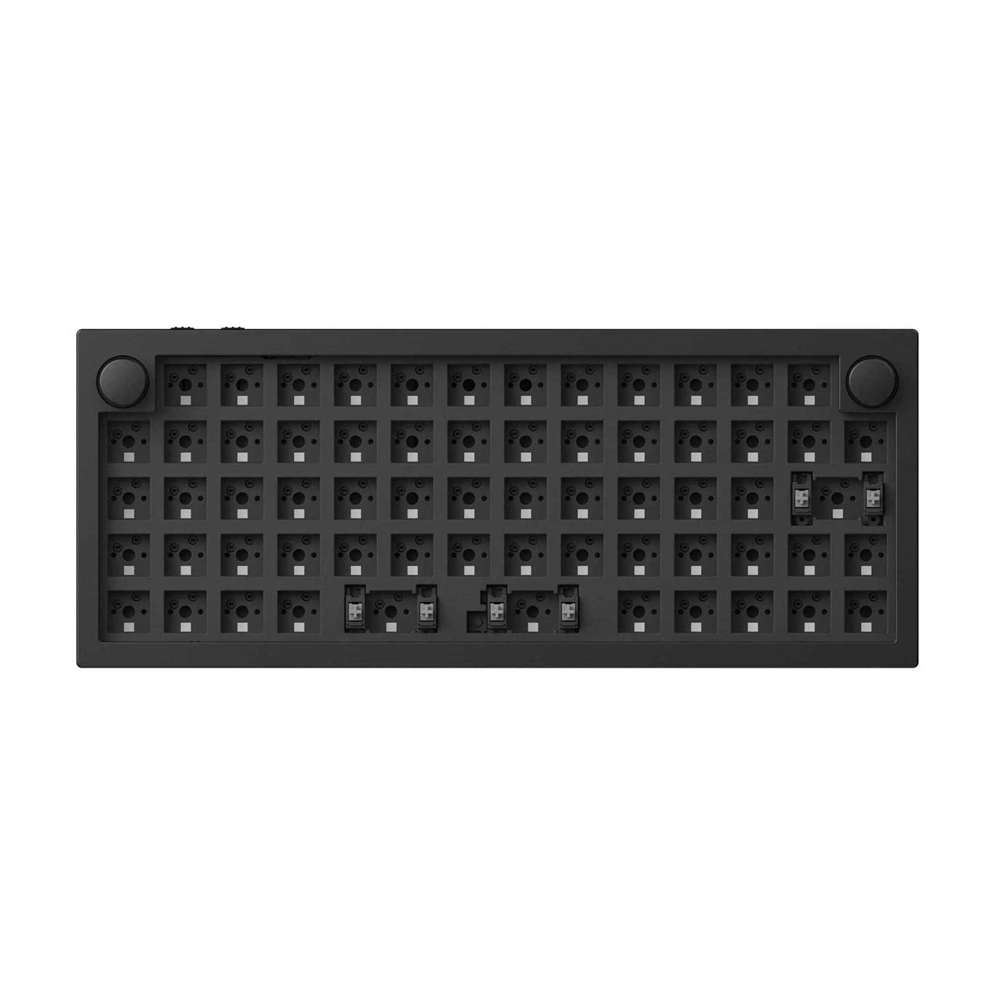 Keychron Q15 Max QMK Ortholinear Wireless Custom Mechanical Keyboard Aluminum Black Barebone Knob for Mac Windows Linux