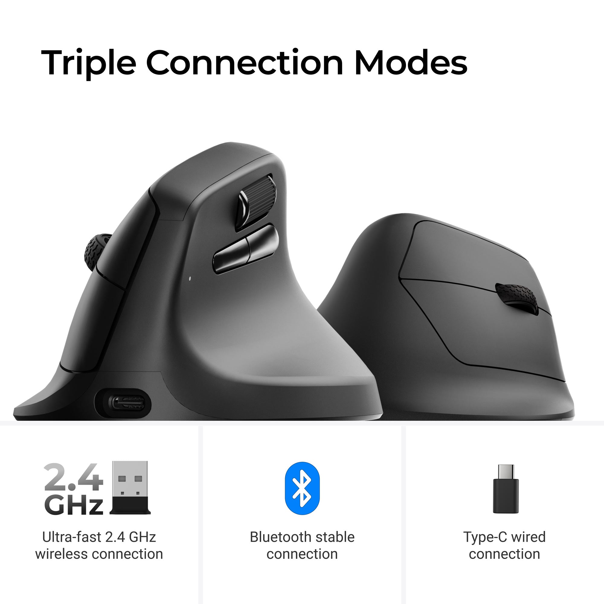 Keychron M5 Wireless Ergonomic Mouse