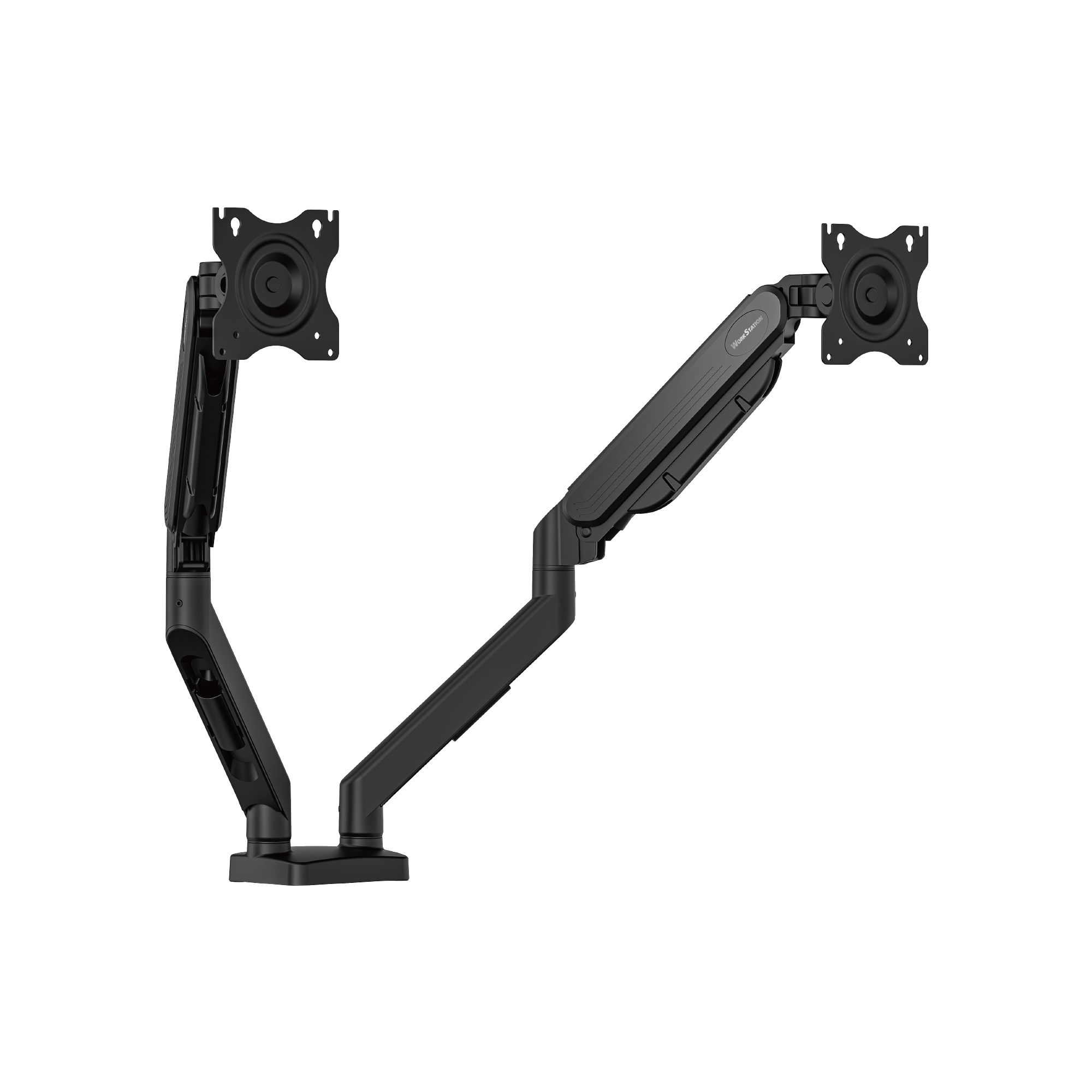 WorkStation MBD01 Dual-Arm Monitor Bracket 90 degree tilt for 13" to 32" Screen