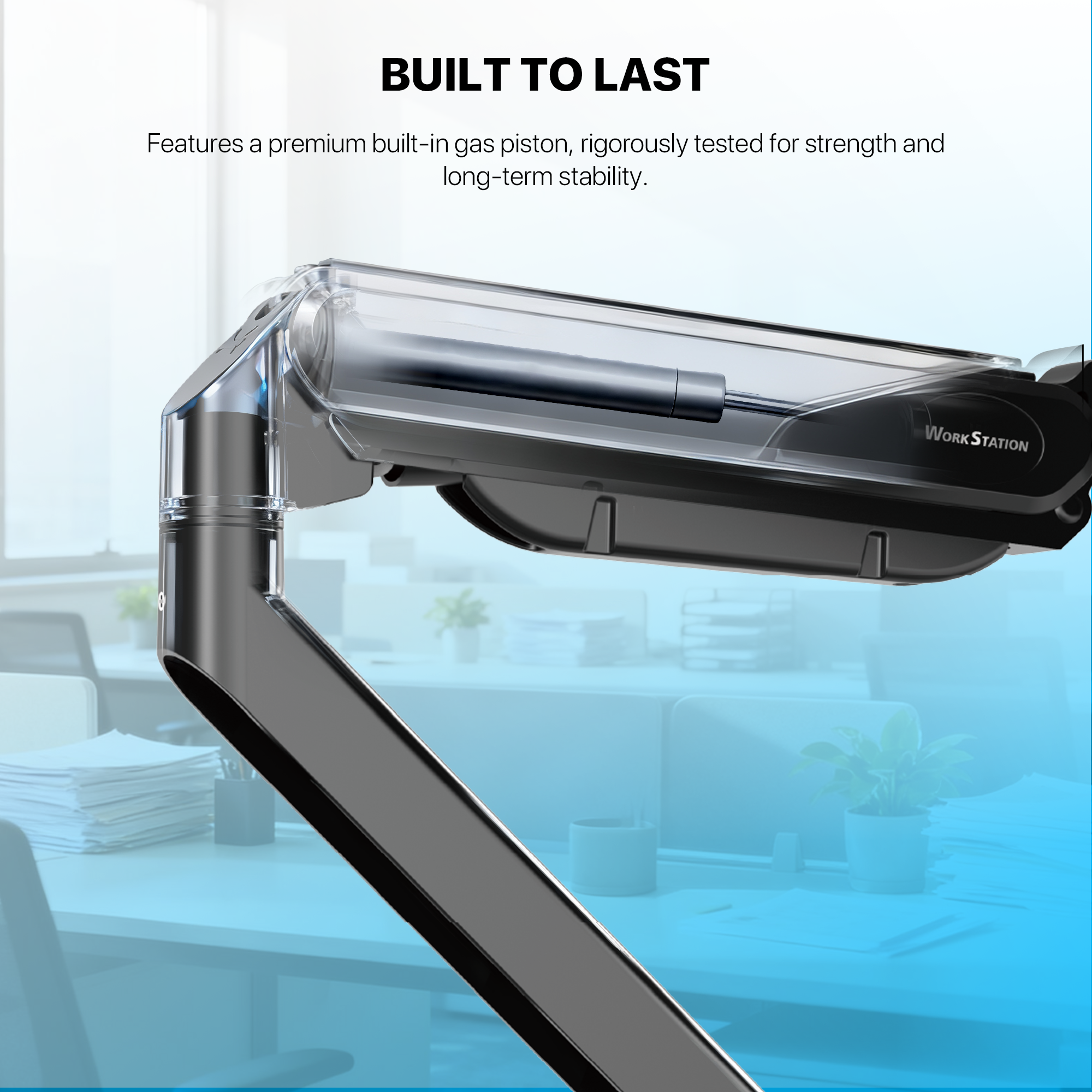 WorkStation MBD01 Dual-Arm Monitor Bracket 90 degree tilt for 13" to 32" Screen