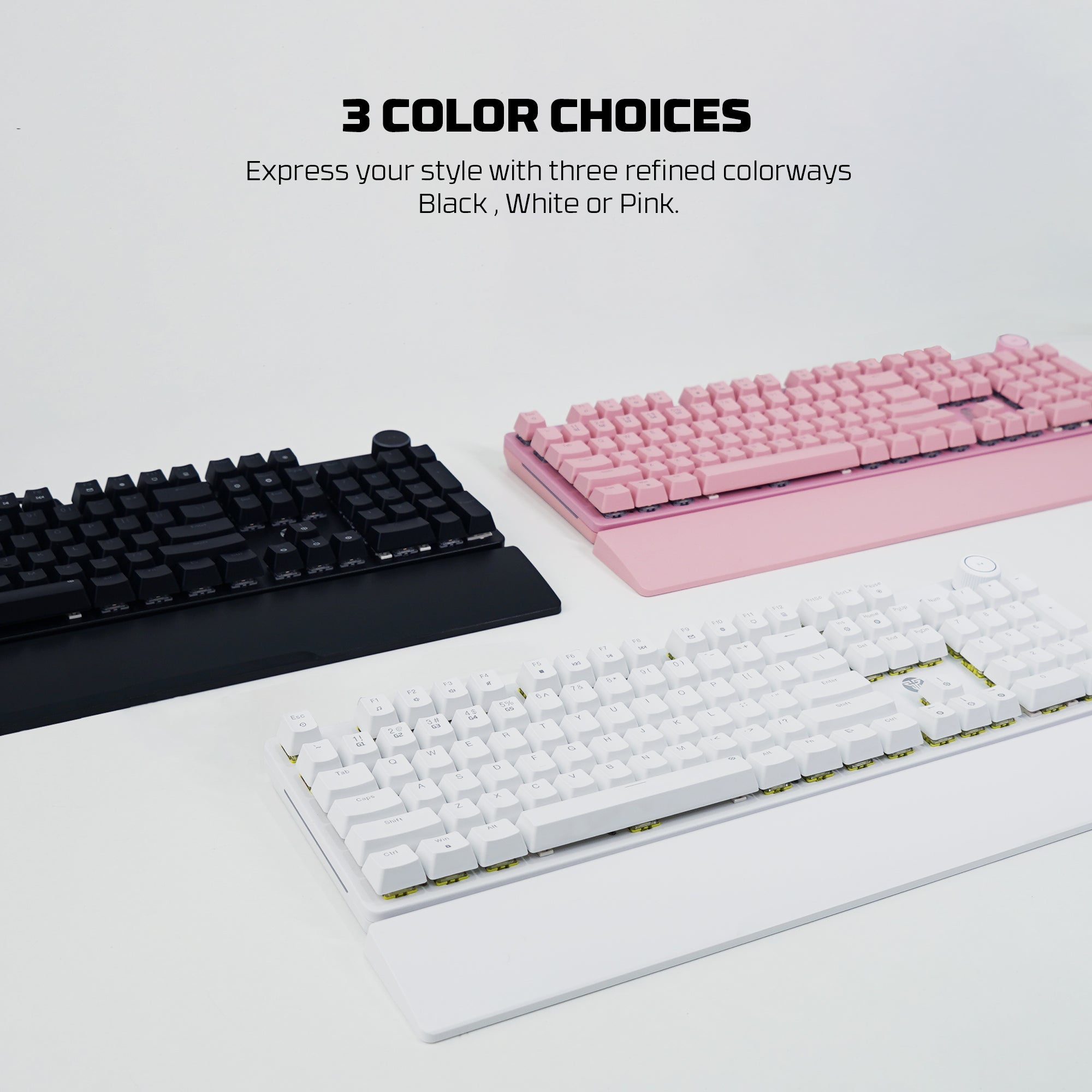 Fantech MAXPOWER II Wired Hot-Swap RGB Backlight Mechanical Keyboard with Wrist Rest