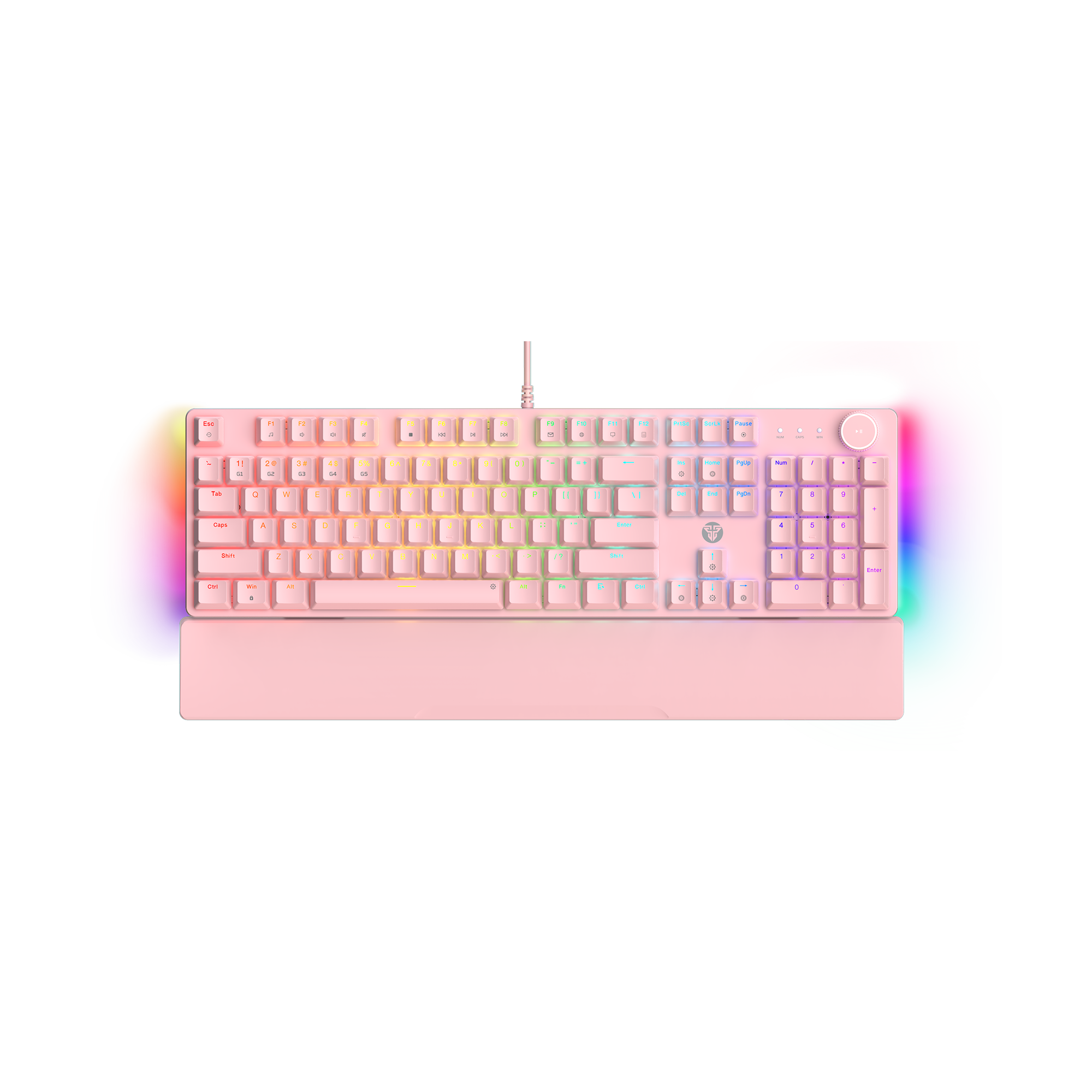 Fantech MAXPOWER II Wired Hot-Swap RGB Backlight Mechanical Keyboard with Wrist Rest