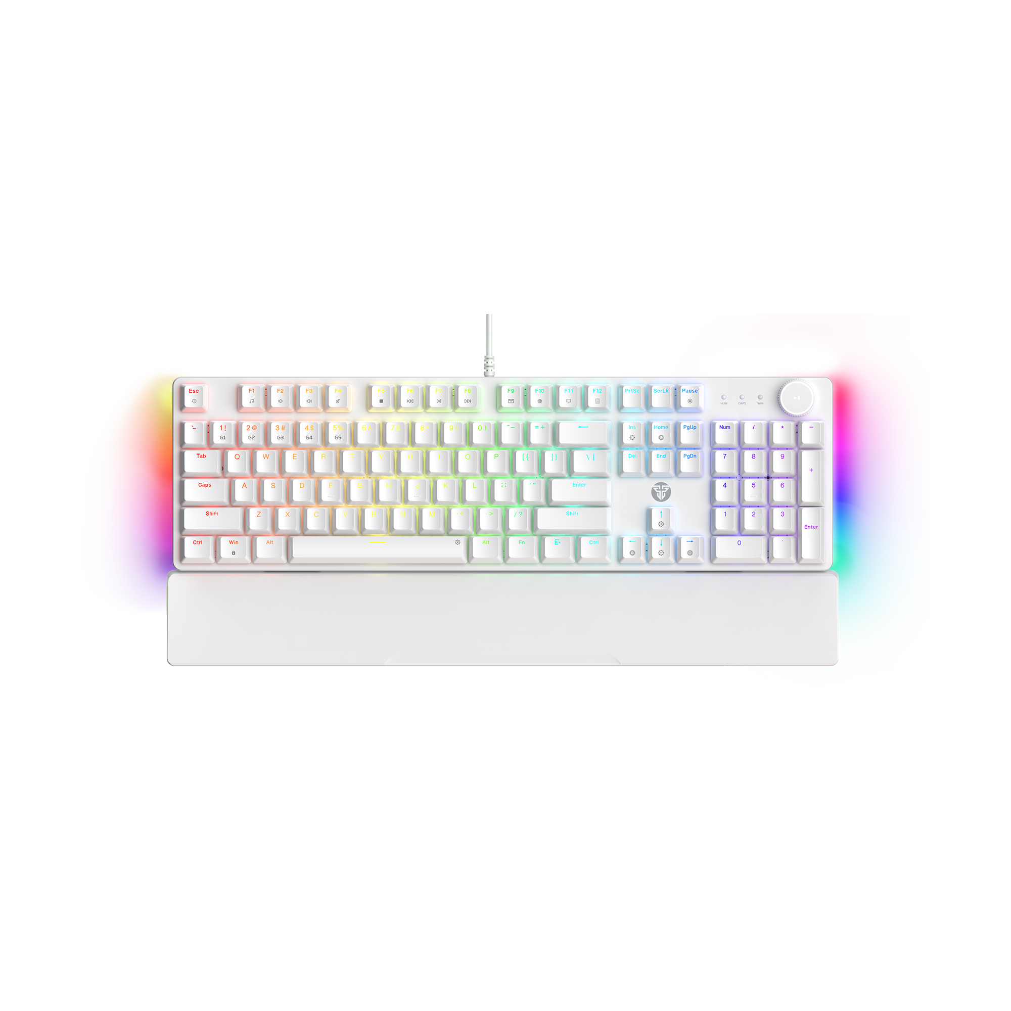 Fantech MAXPOWER II Wired Hot-Swap RGB Backlight Mechanical Keyboard with Wrist Rest