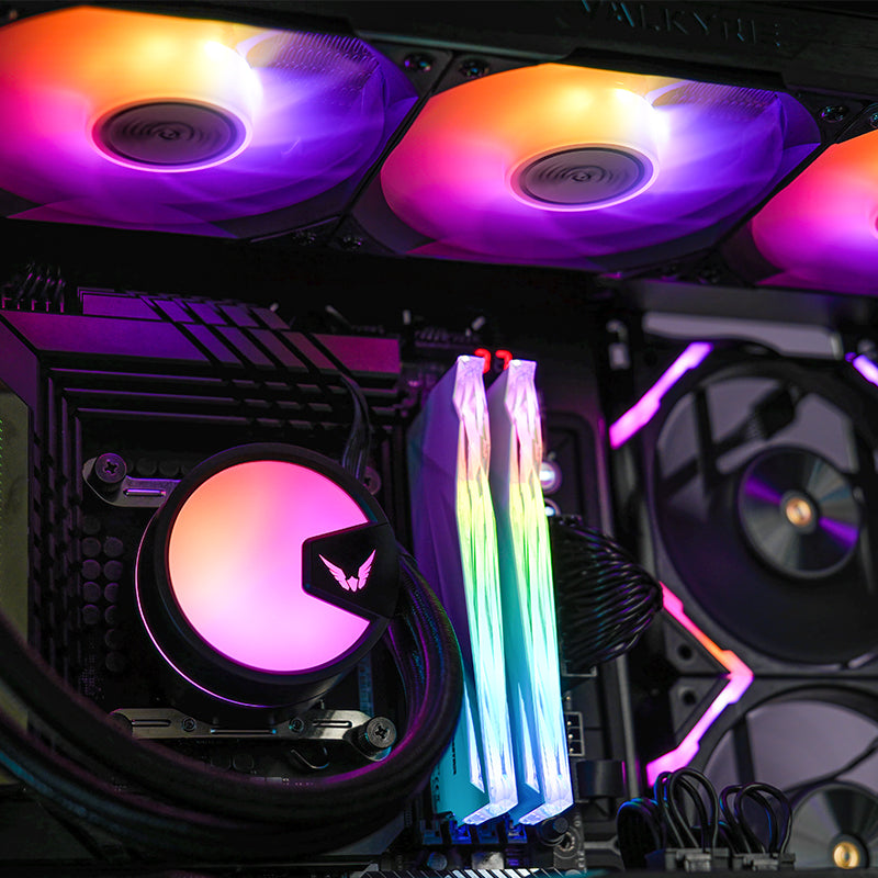Valkyrie A360 360mm Black AIO Liquid Cooling With 3x 120mm F12 A-RGB Fans