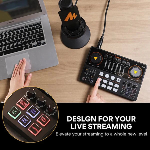 MAONO CASTER  E2 Gen2 Audio Mixer & Interface & Podcast Equipment