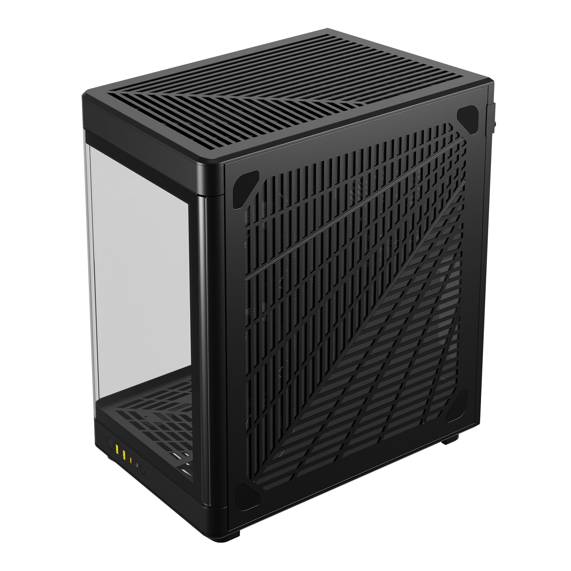 GAMDIAS NESO P1 PRO Computer Case Tempered Glass Full Tower PC Case with 3 Built-in Fans