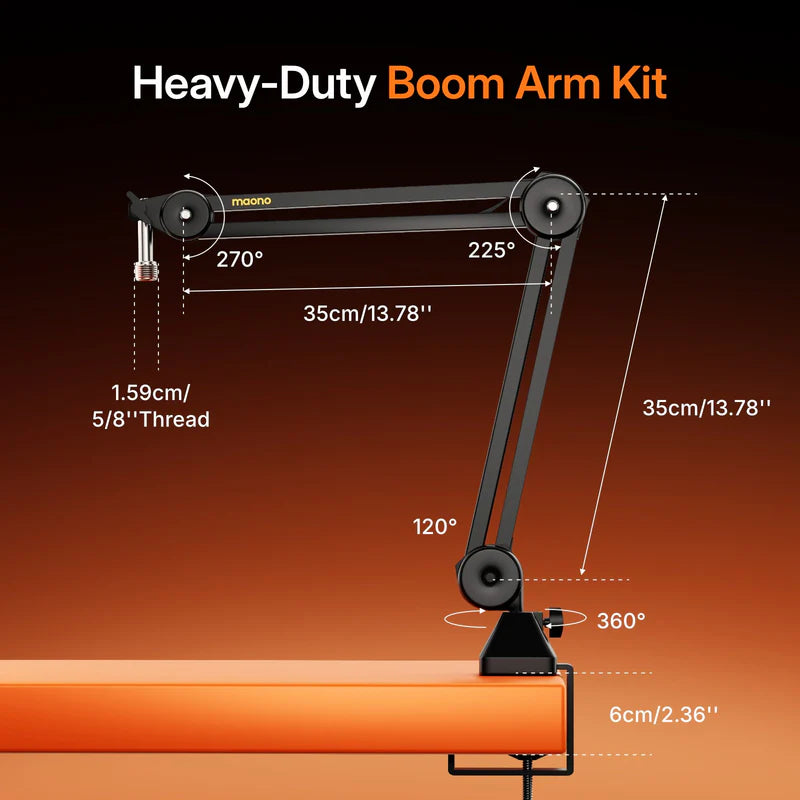 MAONO PD200W Hybrid Podcasting Wireless Microphone