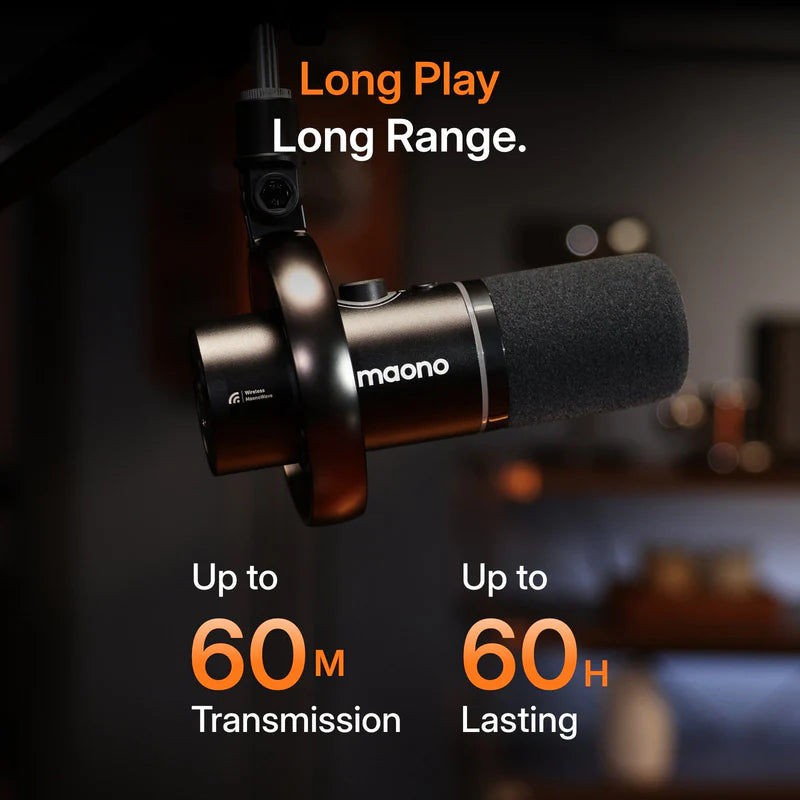 MAONO PD200W Hybrid Podcasting Wireless Microphone