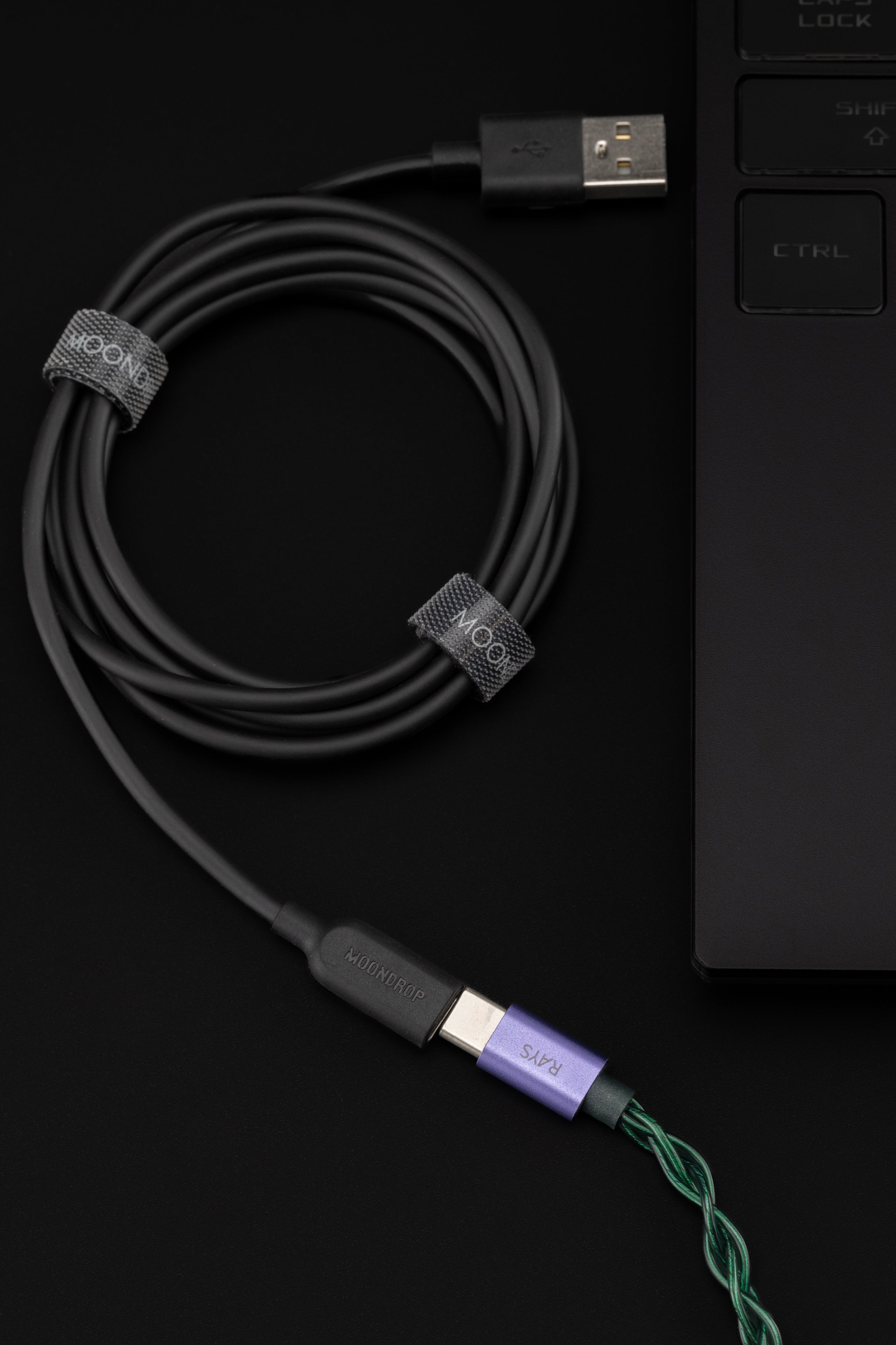 MOONDROP RAYS Hybrid Wired USB-C Pro Gaming IEM In-Ear Monitor Headphones with Mic