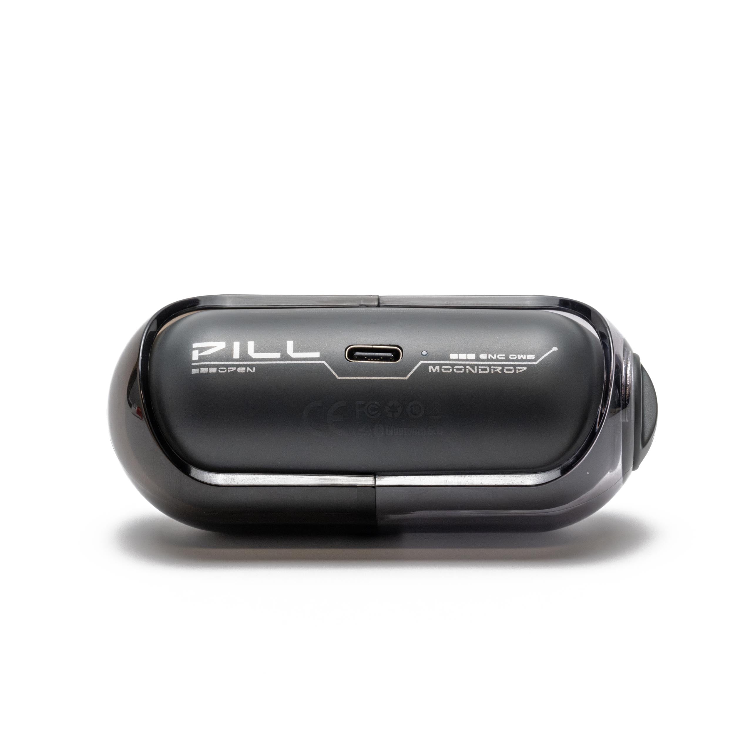MOONDROP Pill OWS Open-Ear Wireless Earbuds Ear Clip Design with AI ENC & IPX4 Water Resistance (Black)
