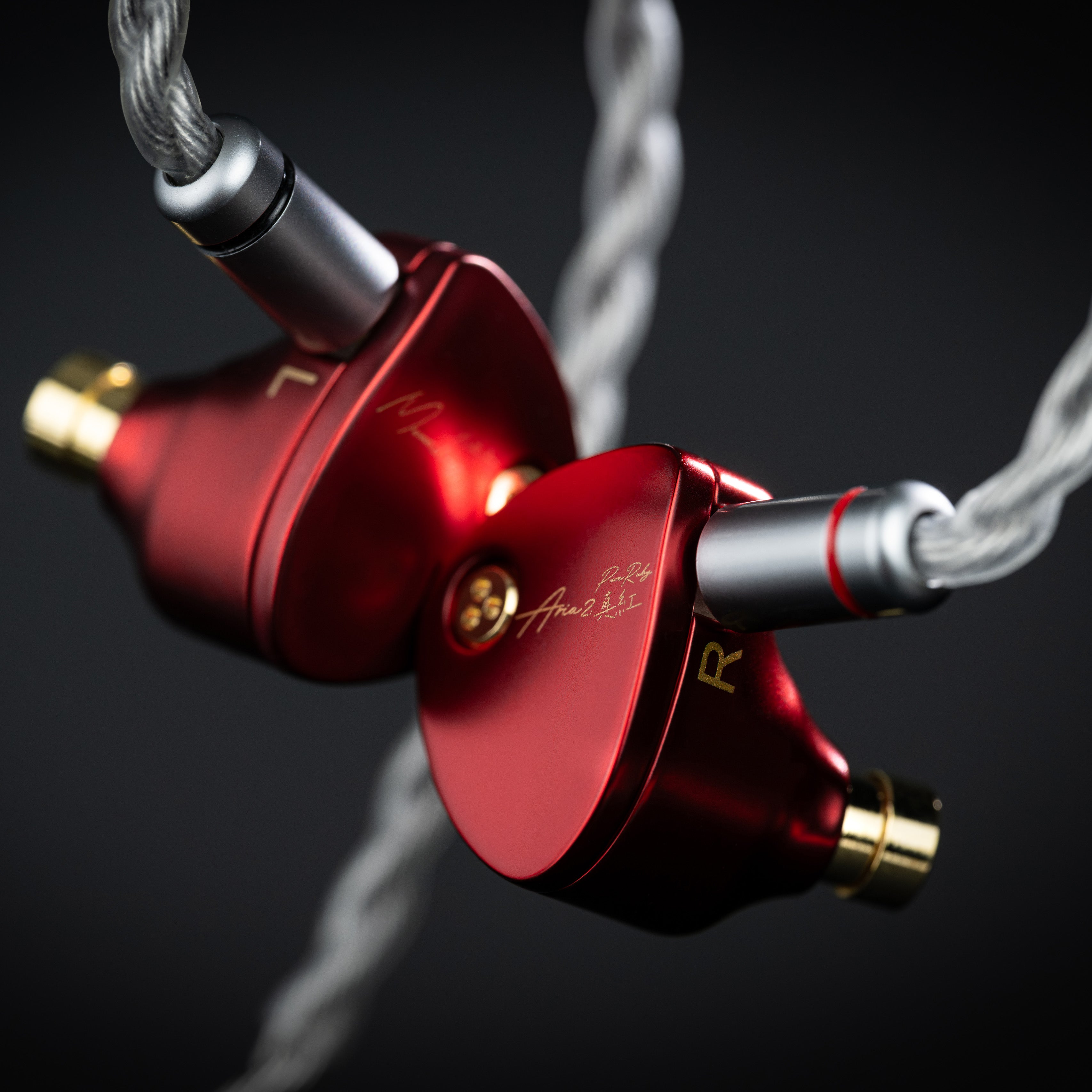 MOONDROP ARIA2 RUBY Dynamic Driver Wired IEM In-Ear Monitor Ceramic-coated Headphones
