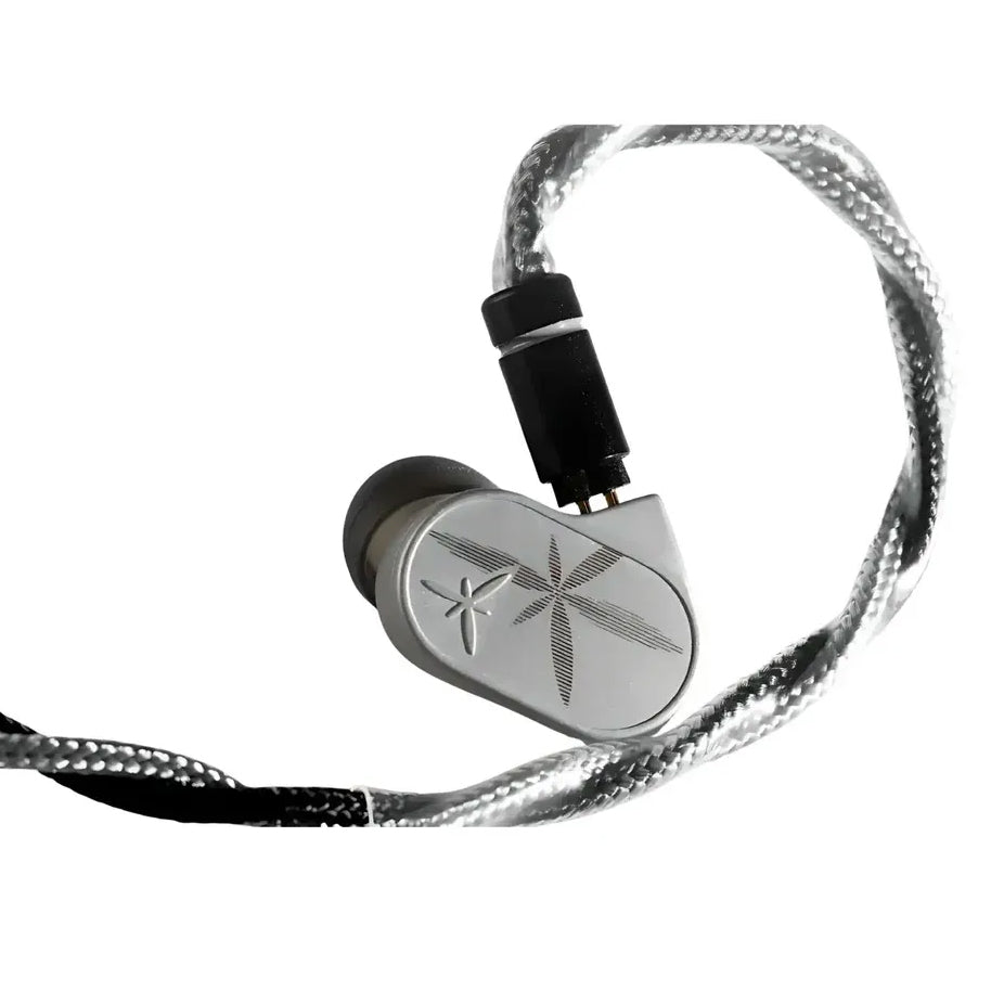 MOONDROP LAN II POP Dynamic Wired IEM In-Ear Monitor Headphones - Silver