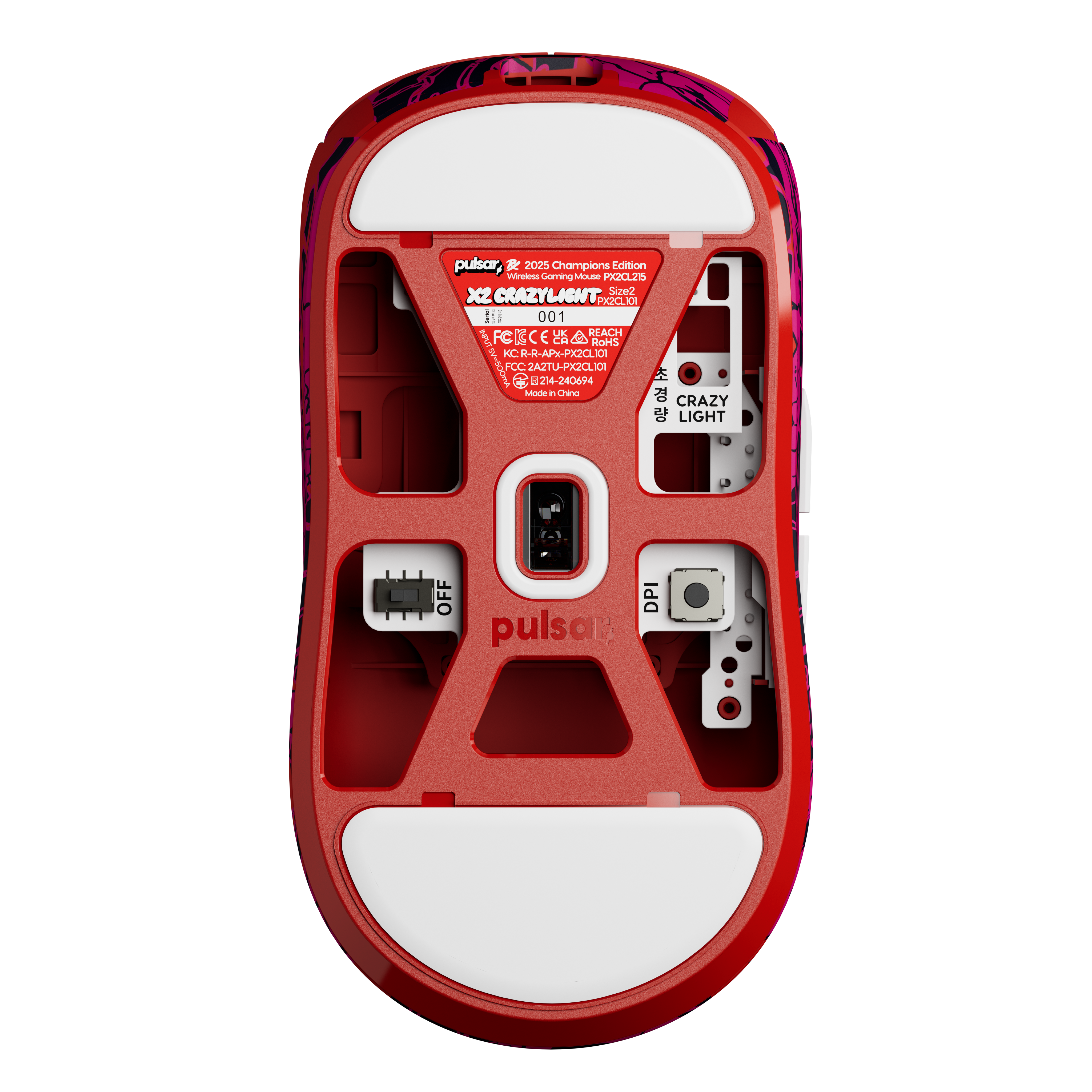 Pulsar X2 CrazyLight 8K 36g Ultra-Lightweight Wireless Gaming Mouse (PRX Edition)