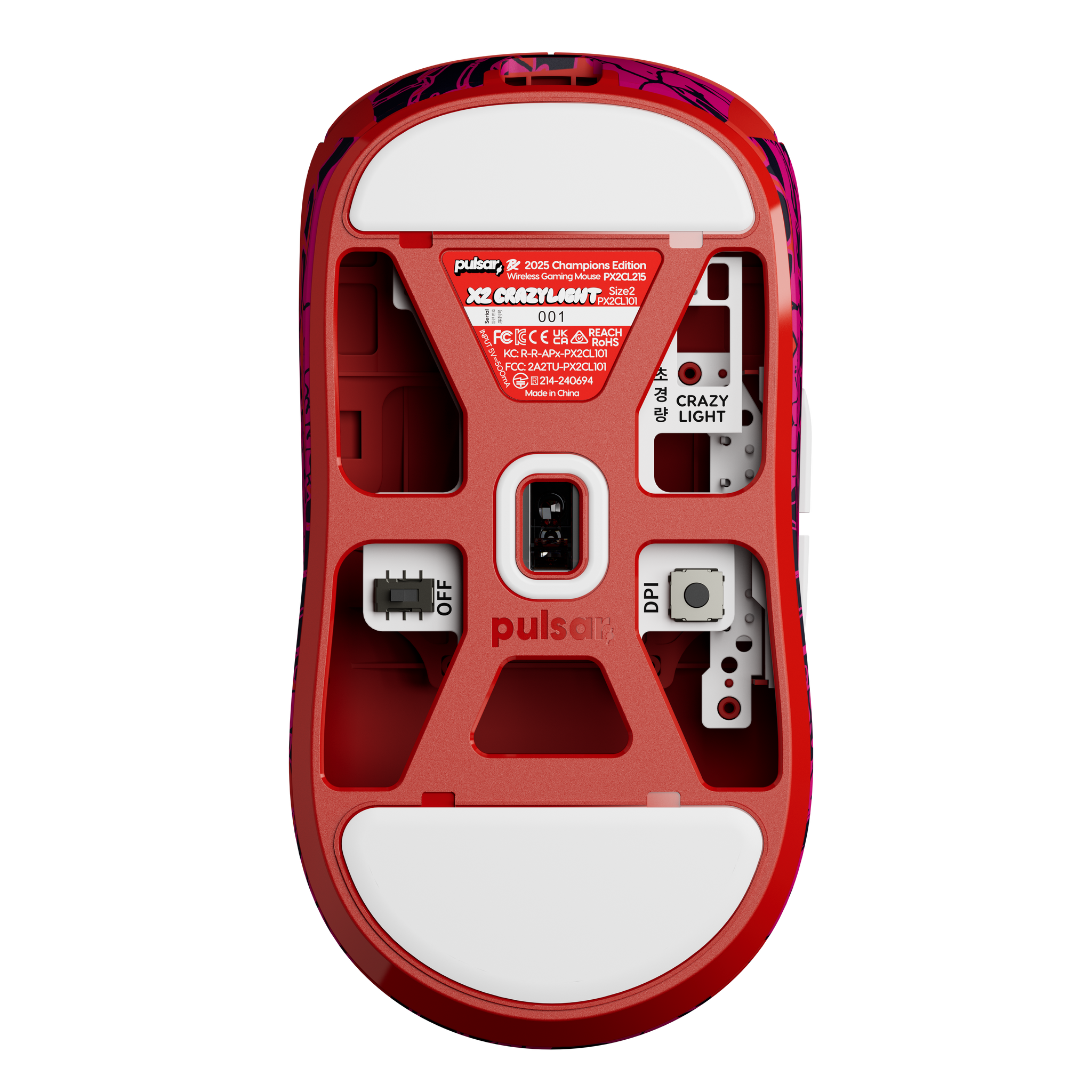 Pulsar X2 CrazyLight 8K 36g Ultra-Lightweight Wireless Gaming Mouse (PRX Edition)