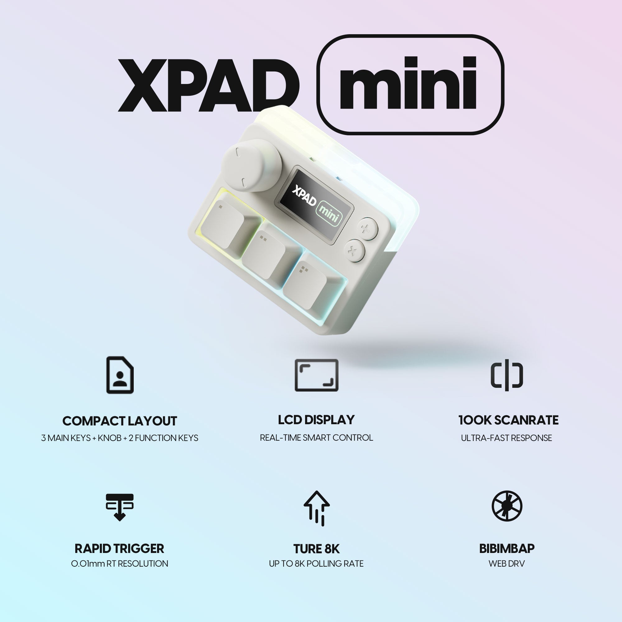 Pulsar Lab XPAD MINI 8K Wired Gaming Key Pad