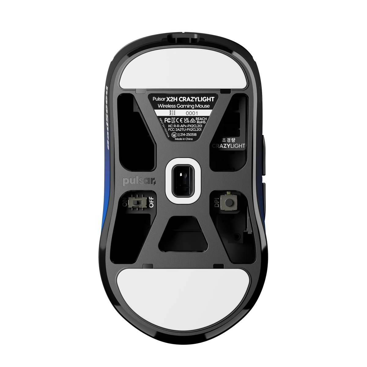 Pulsar X2H BadSeed Tech Edition CrazyLight Medium 8K 43g Lightweight Wireless Gaming Mouse
