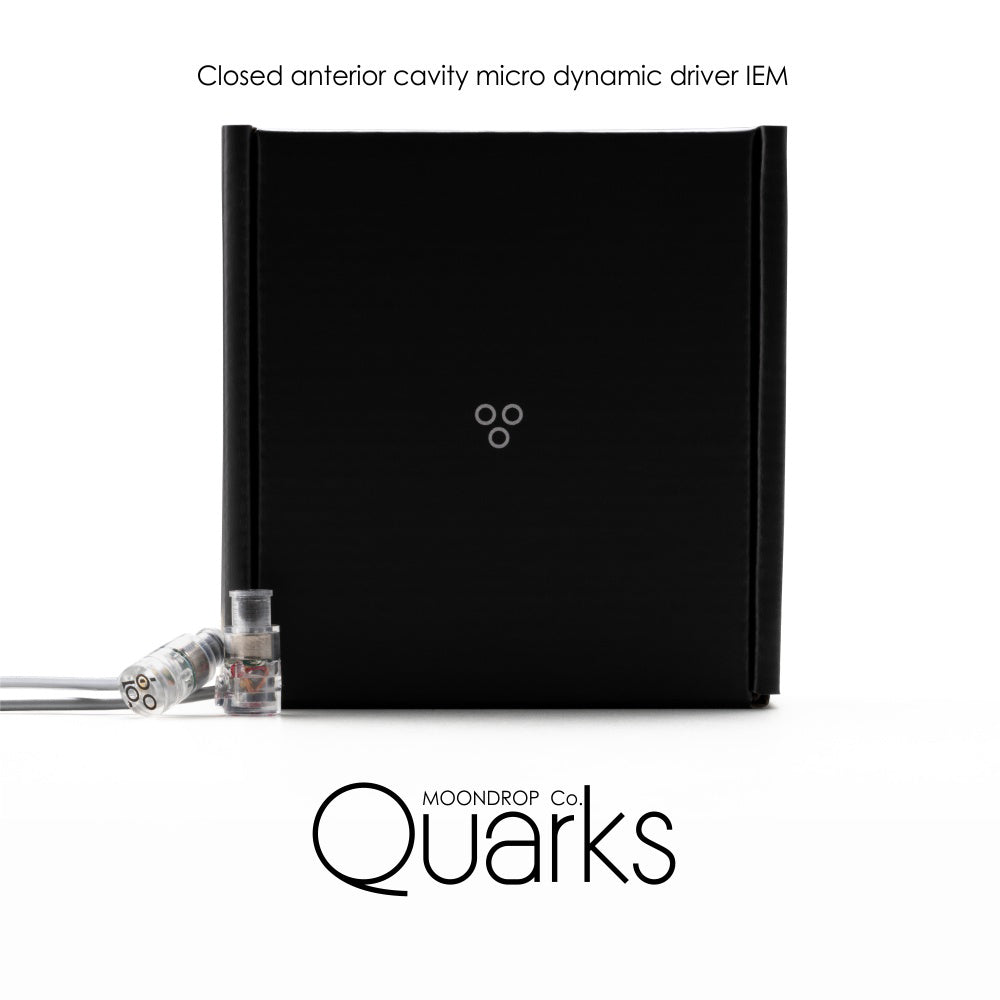 MOONDROP QUARKS 6mm Micro Dynamic Driver Wired IEM In-Ear Monitor Headphones with Mic