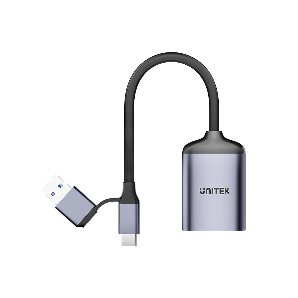 Unitek USB C to SD4.0+ Micro SD4.0 Dual- LUN Card Reader