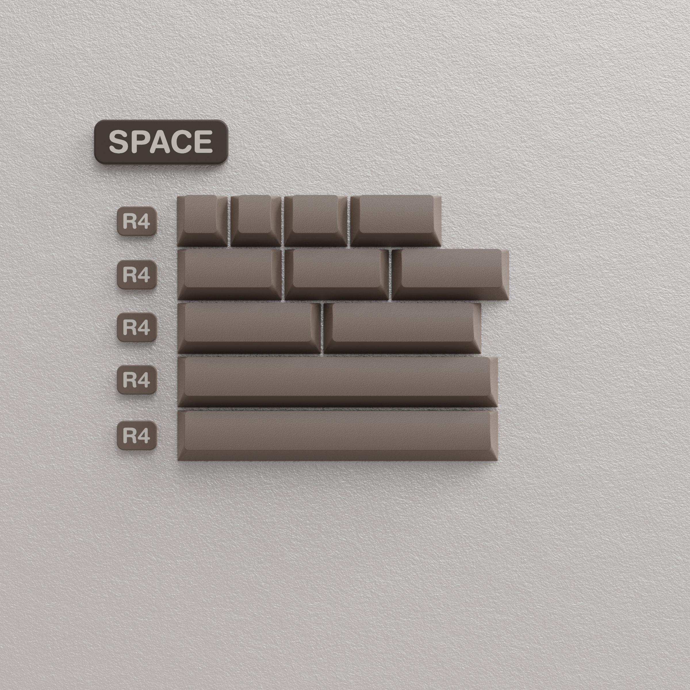 JTK Bear R2 Cherry Profile Doubleshot PBT&ABS Keycap Set