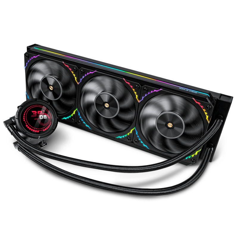 Valkyrie V360 All-in-one Liquid CPU Cooling 360mm AIO Cooler With Customiseable 2.1" LCD Display