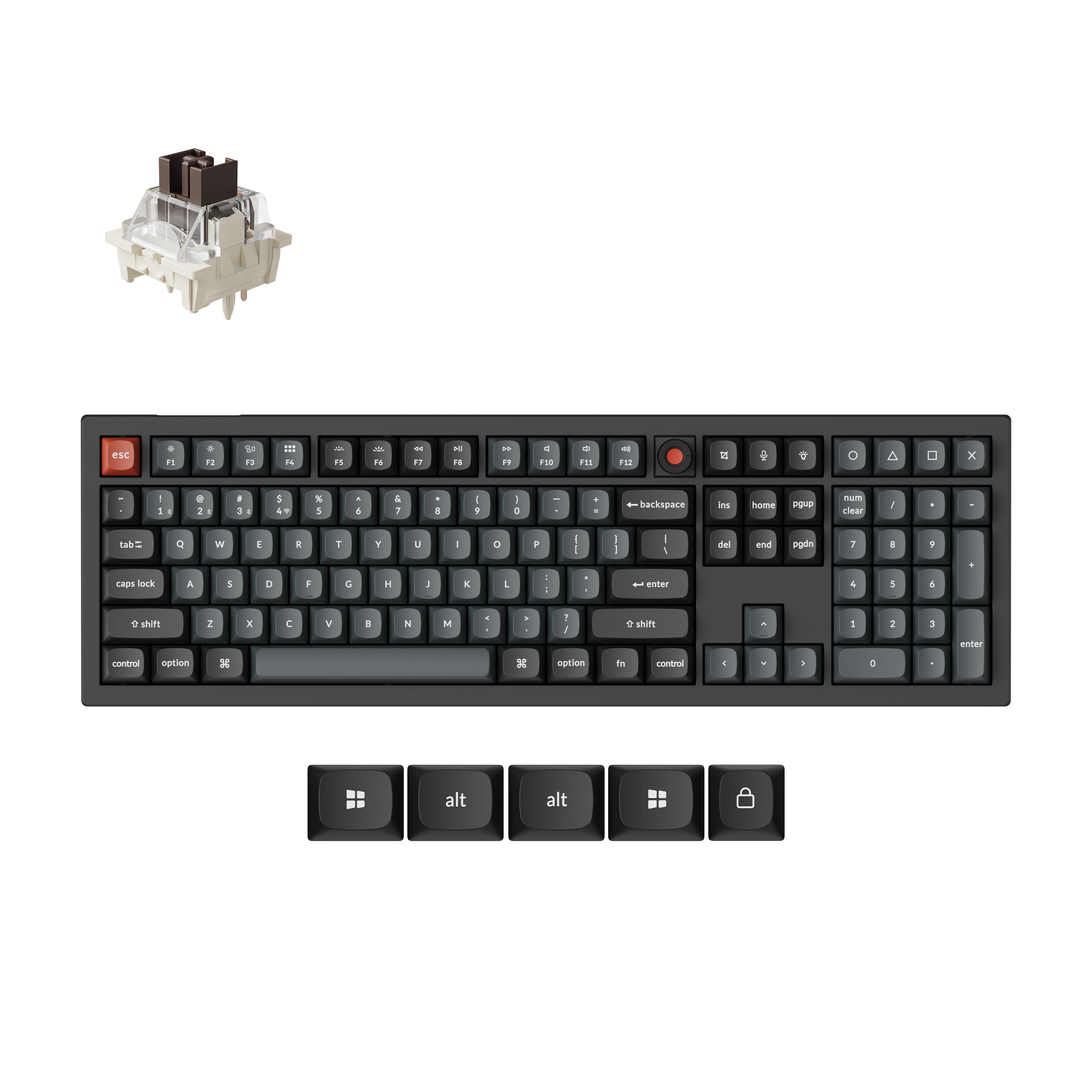 Keychron V6 8K QMK Wired Custom Mechanical Keyboard
